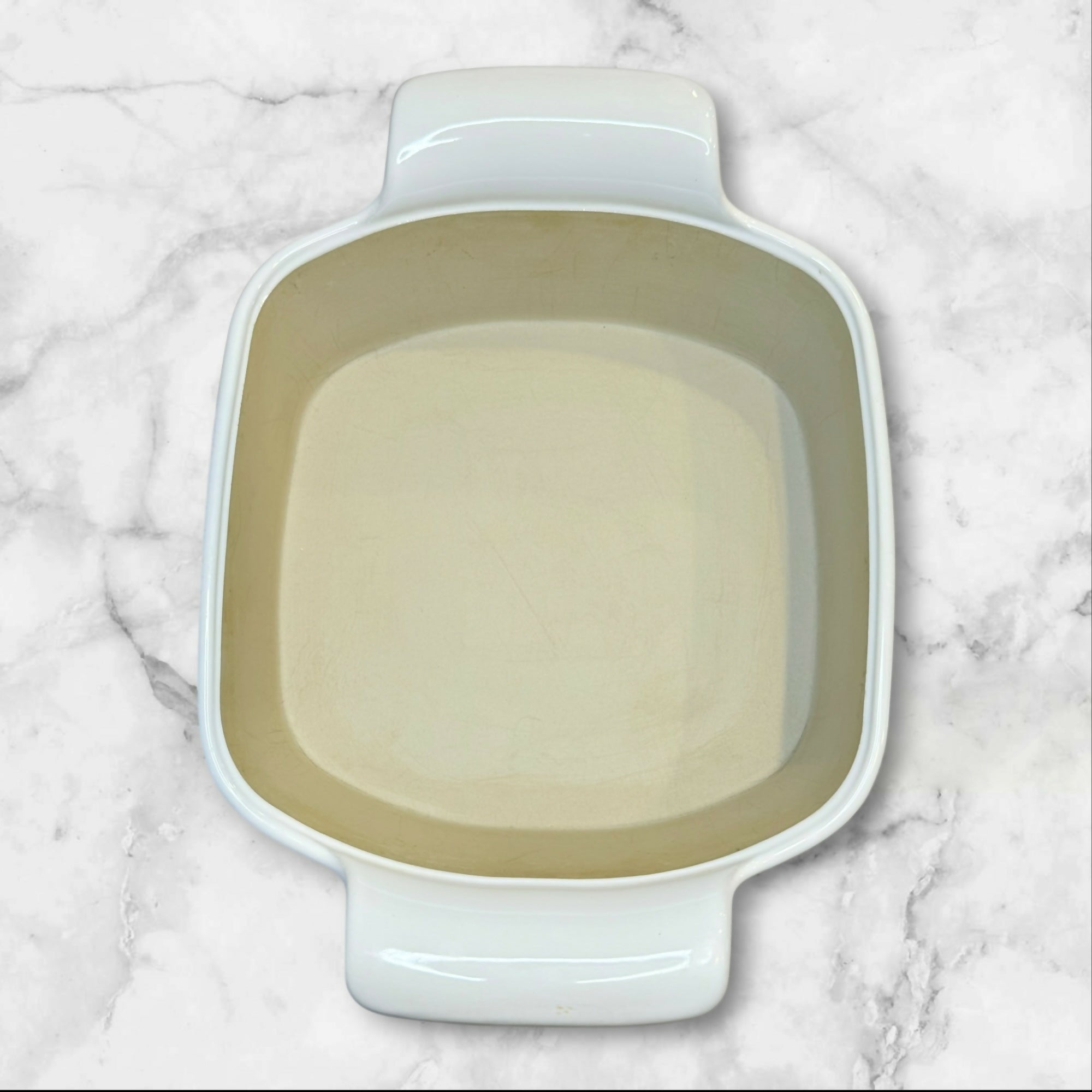 Pampered Chef Stoneware Square Baking Dish 8x8 | Gently Used Condition