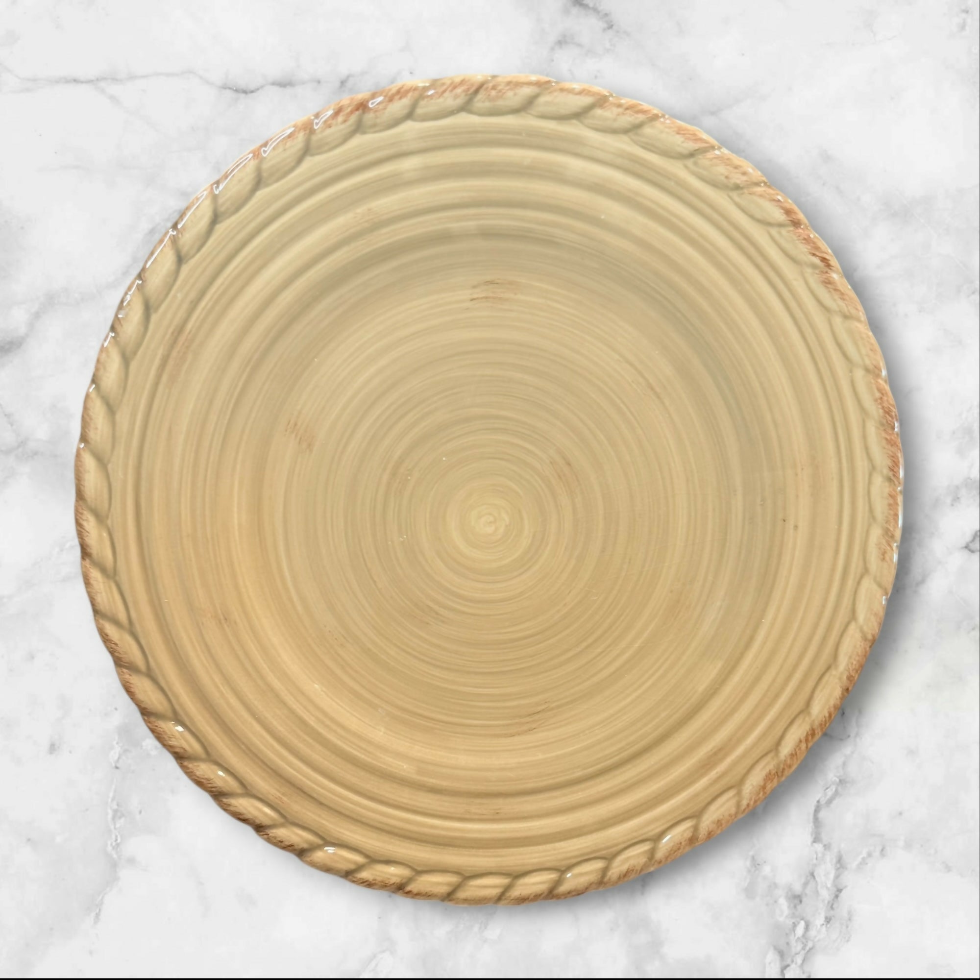 Artimino Tuscan Countryside Sage Green Dinner Plates Set of 4 Gently Used
