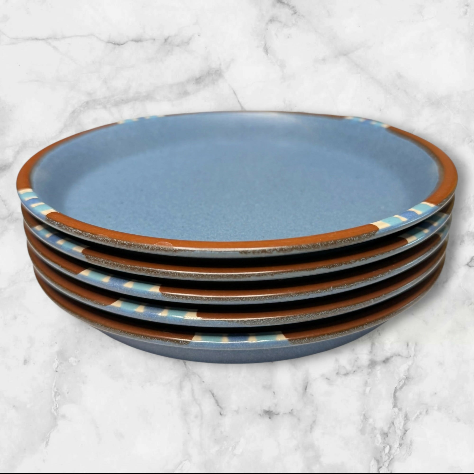 Dansk Mesa Sky Blue Salad Plates | Set of 5 | Excellent Condition