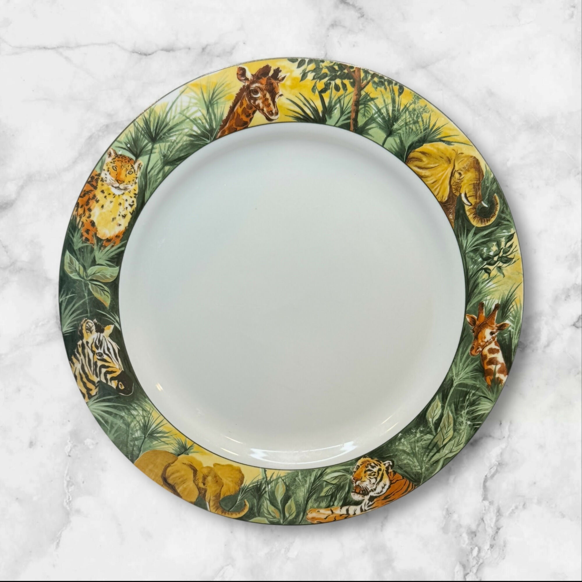 Sakura Paradise Safari Dinner Plates | Set of 4 | Excellent Condition