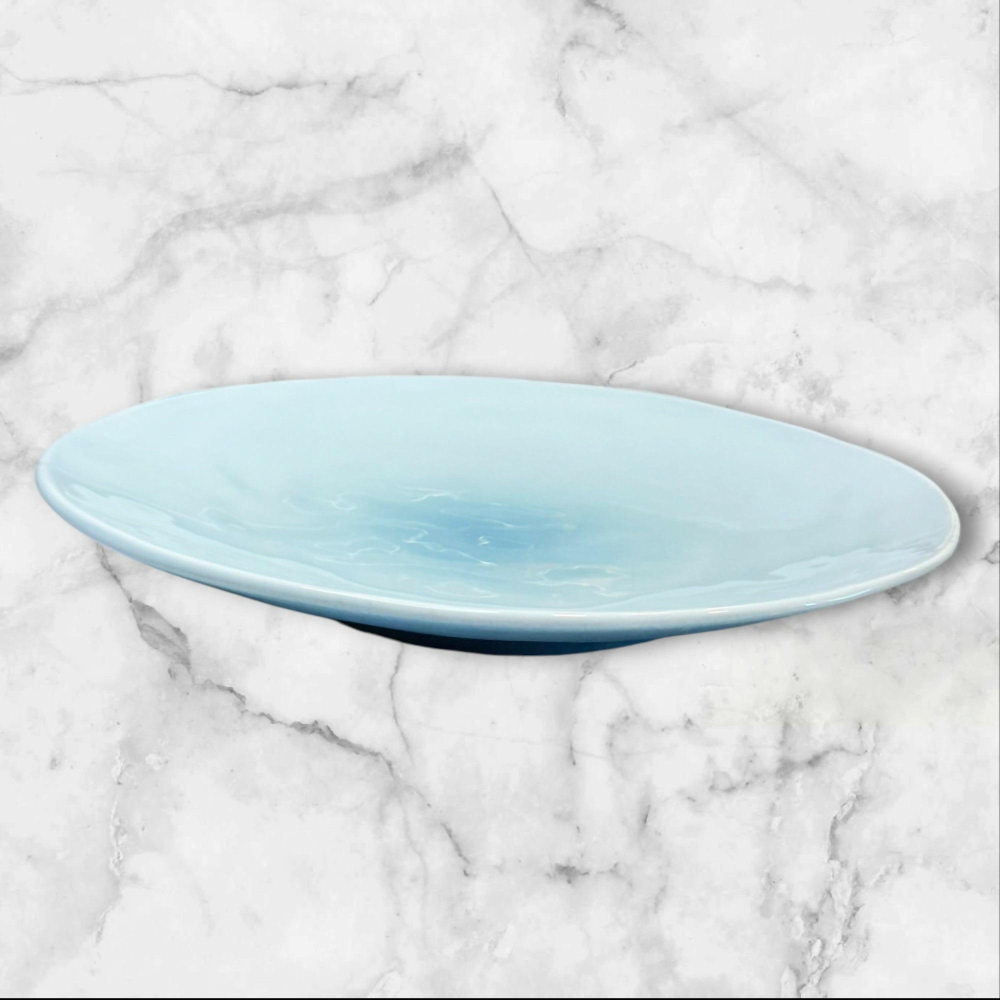 Pier 1 Cerchi Smoke Blue Dinner Plates | Set of 6 | Good Condition