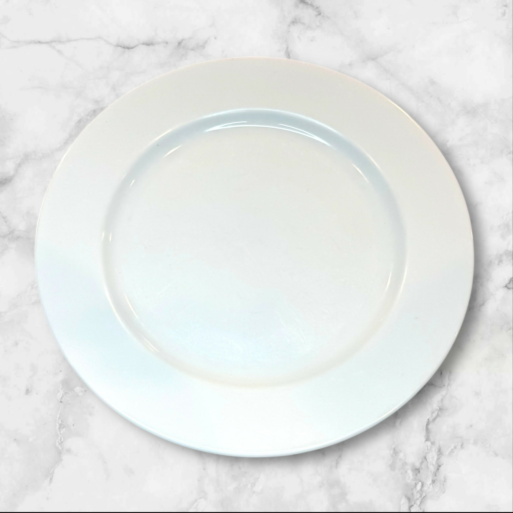 Crate & Barrel White Porcelain Salad Plates | Set of 4 | Made in Japan | Good Cond