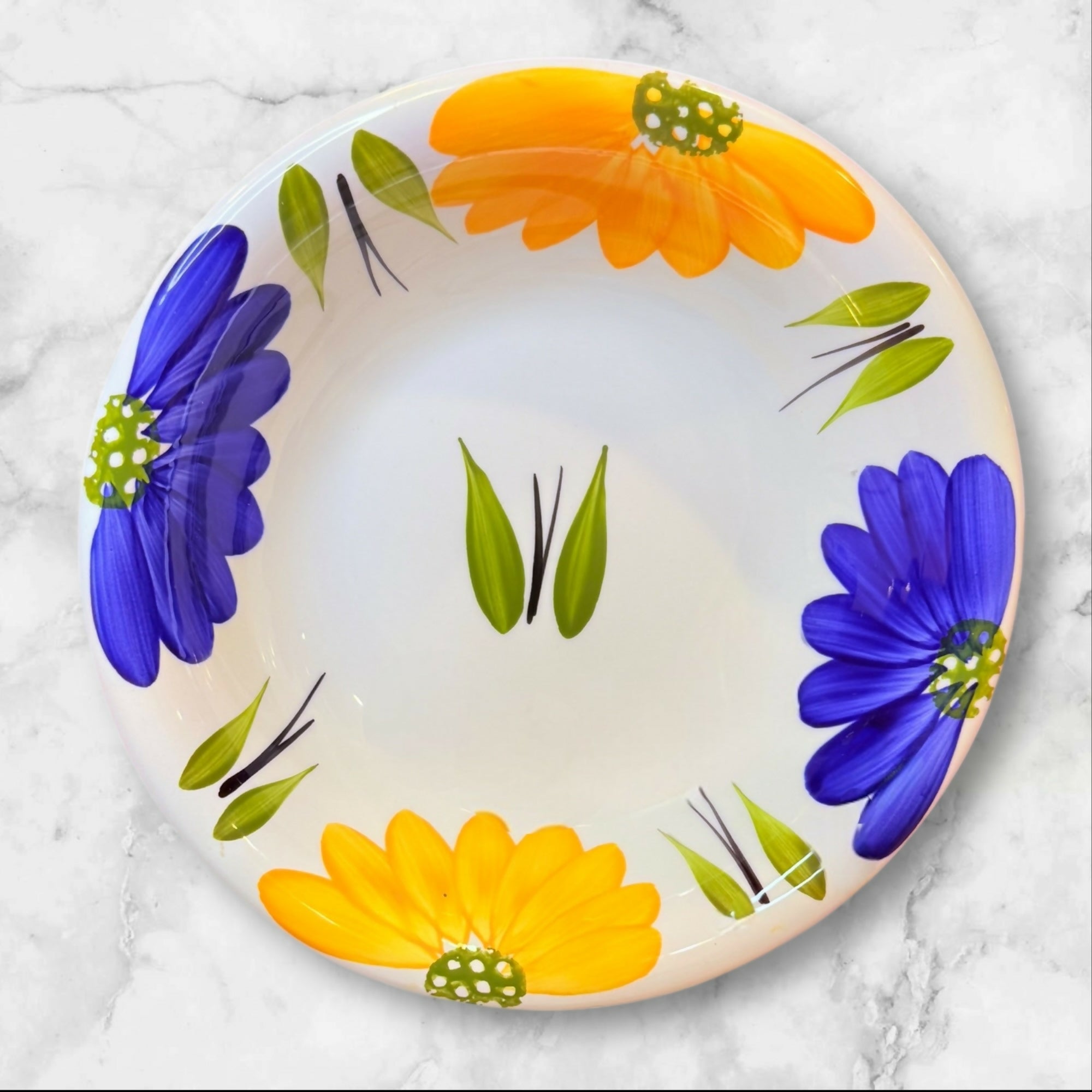 Maxam Italian Daisy Coupe Soup Bowls | Set of 2 | Excellent Condition