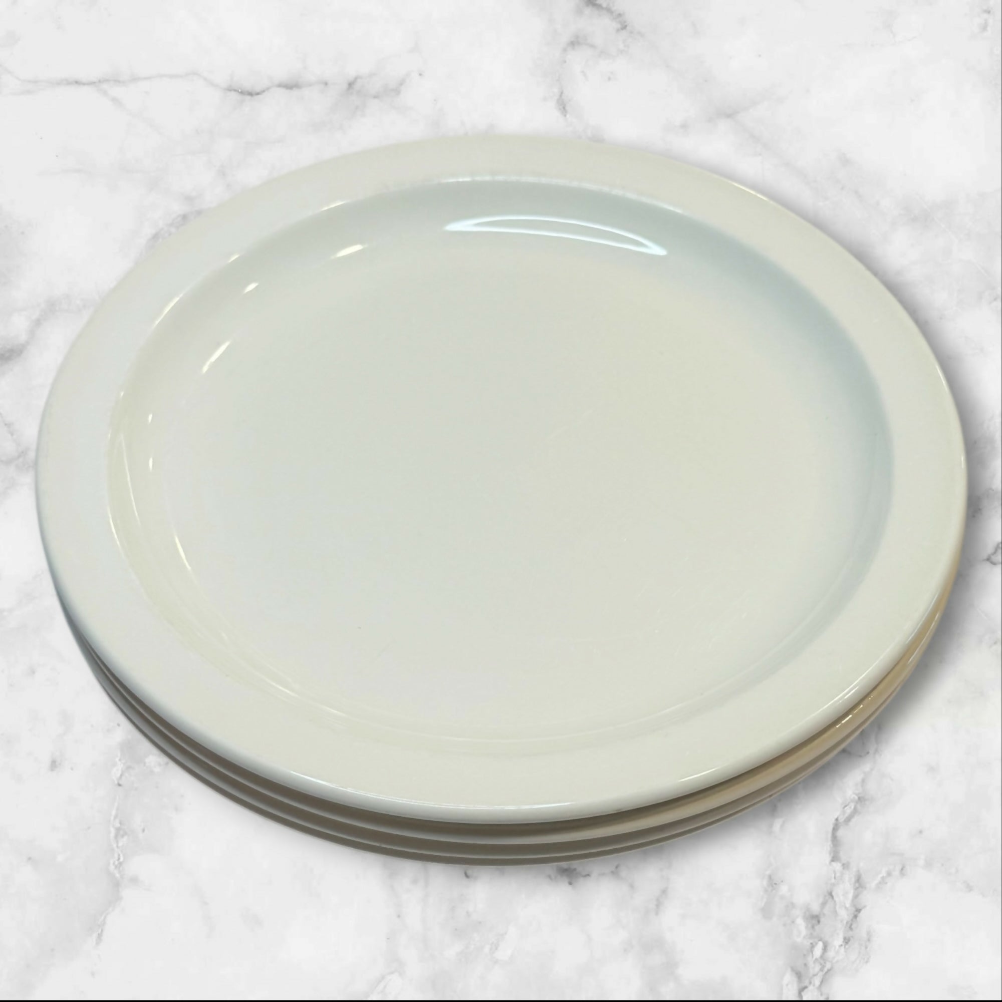 Stonehenge Midwinter White Dinner Plates | Set of 4 | Good Condition