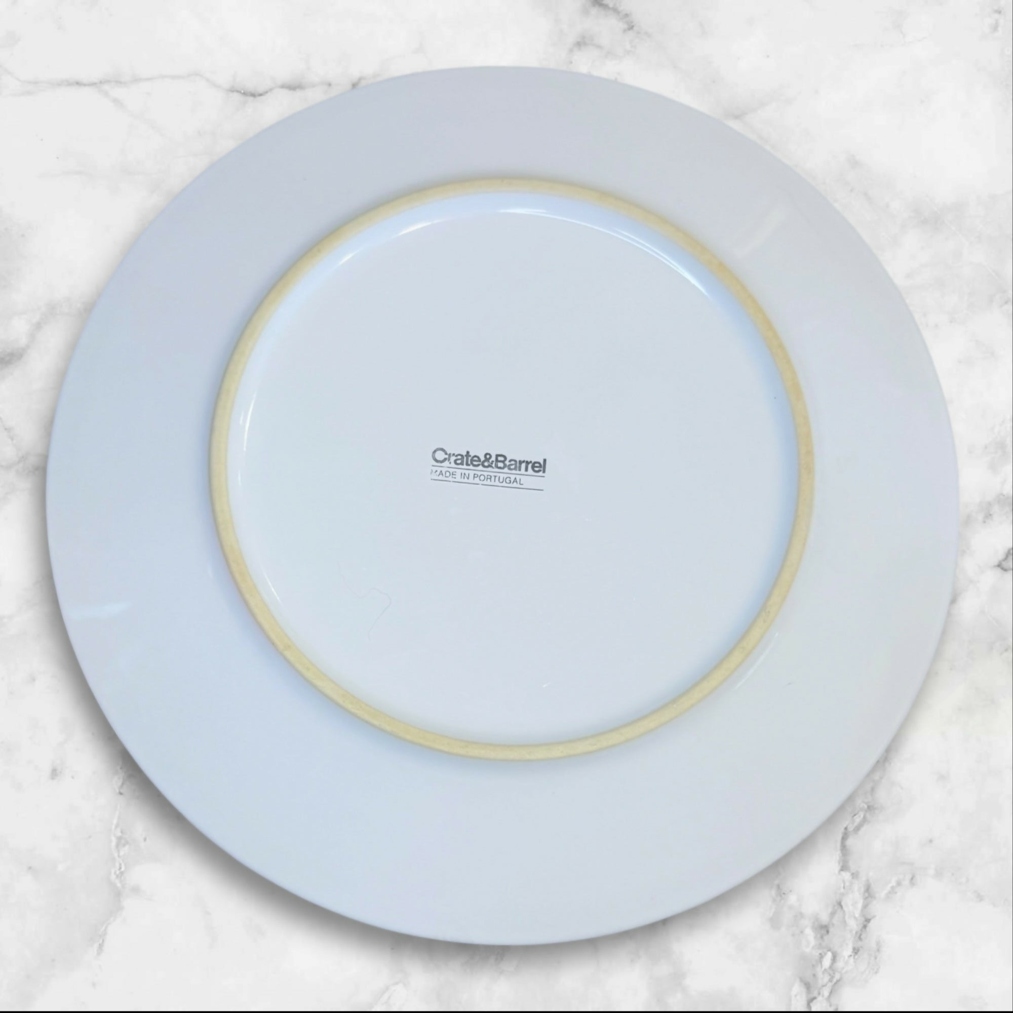 Crate & Barrel Cove White Salad Plates | Set of 4 | Excellent Condition