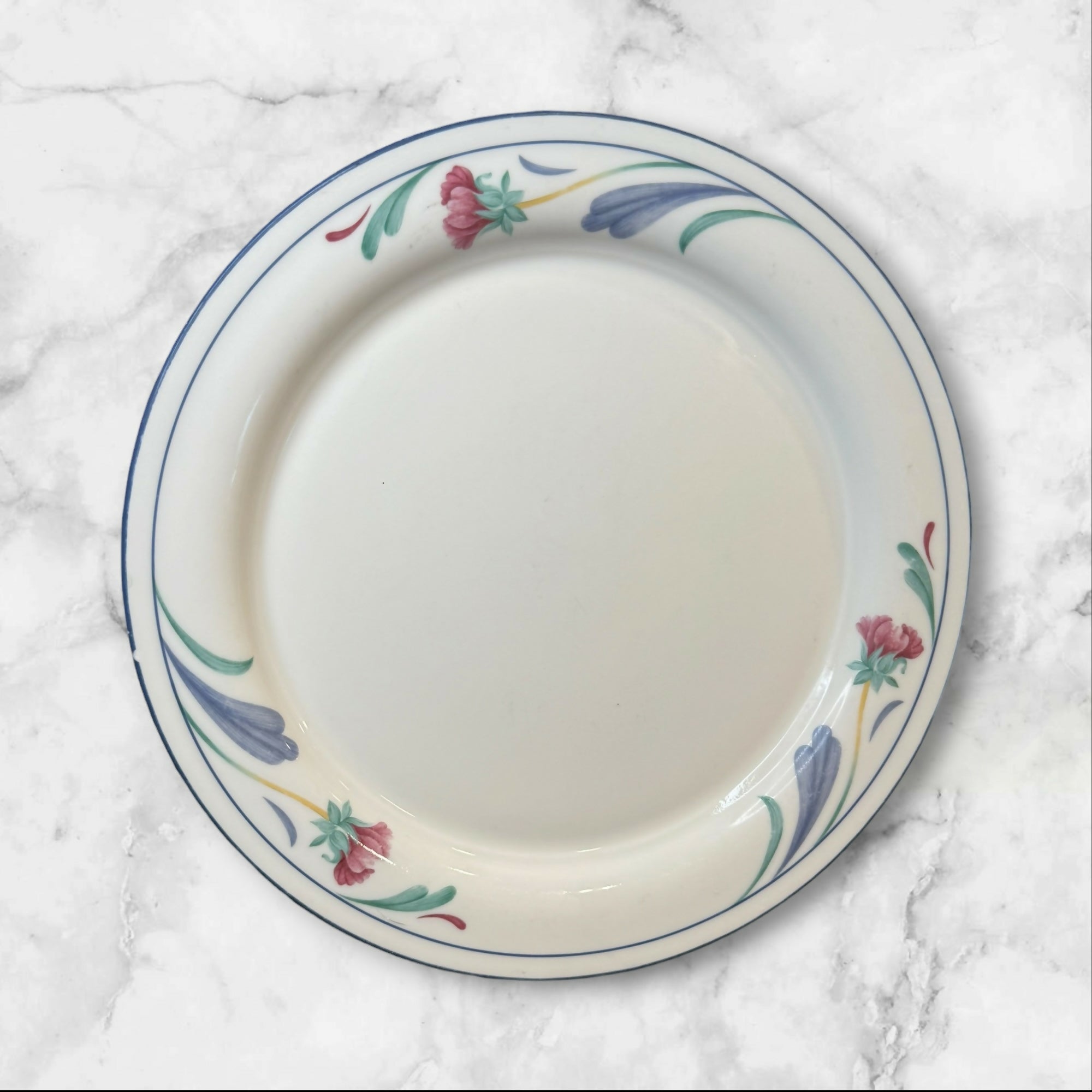 Lenox Poppies on Blue Dinner Plates | Set of 5 | Great Condition