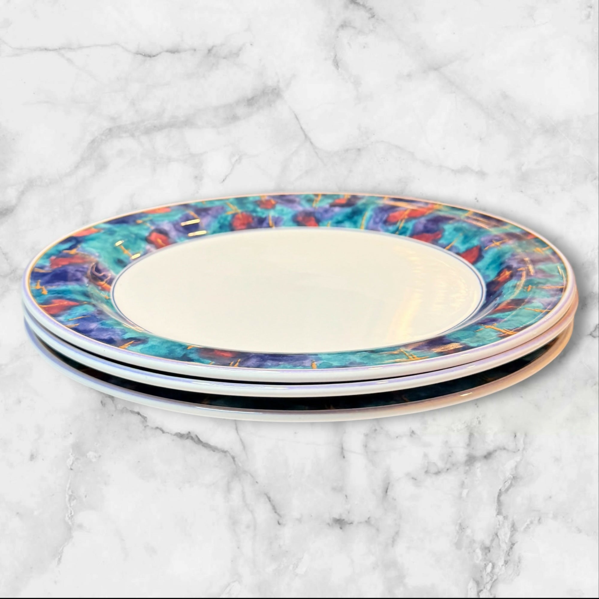 Sango Jewel Deborah Mallow Dinner Plates Set of 3 Gently Used Korea