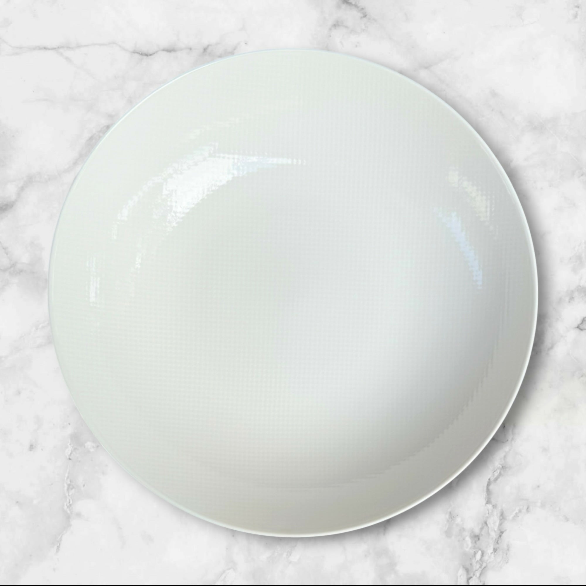 Crate & Barrel Nikko Reflections White Serving Bowl | Rare | Excellent