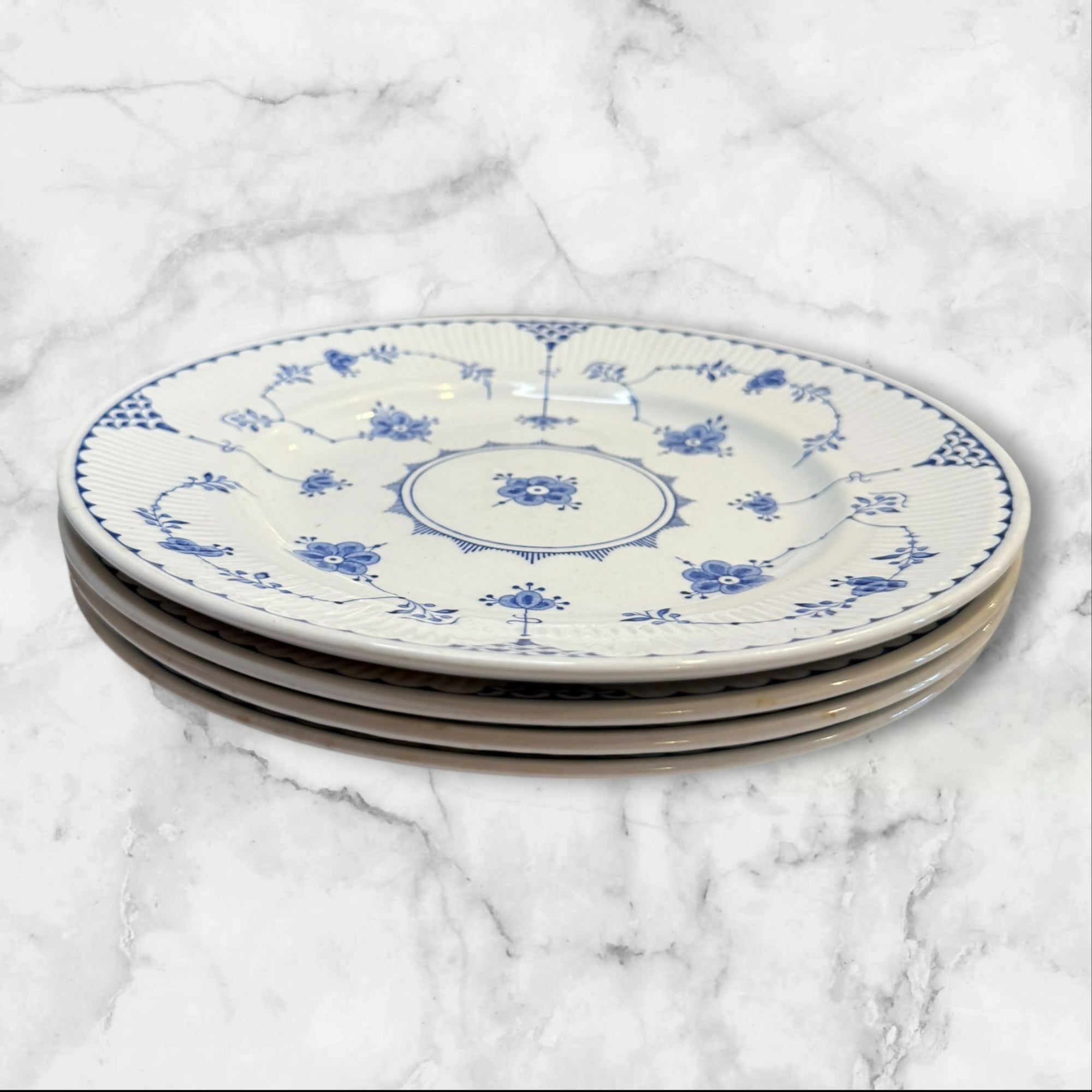 Franciscan Denmark Blue Dinner Plates | Set of 4 | Good Condition