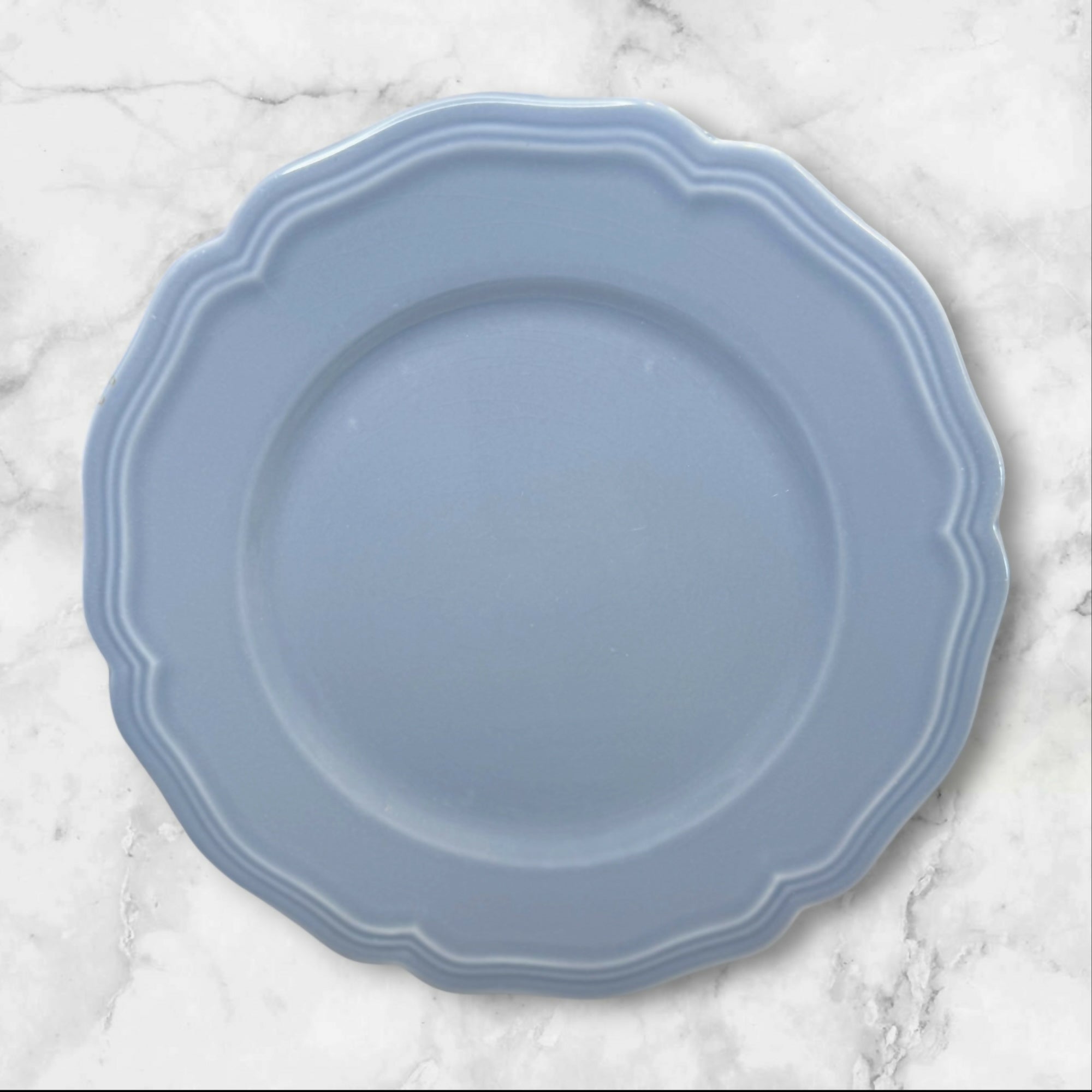 Williams Sonoma Baroque Light Blue Luncheon Plates | Set of 6 | Great Condition