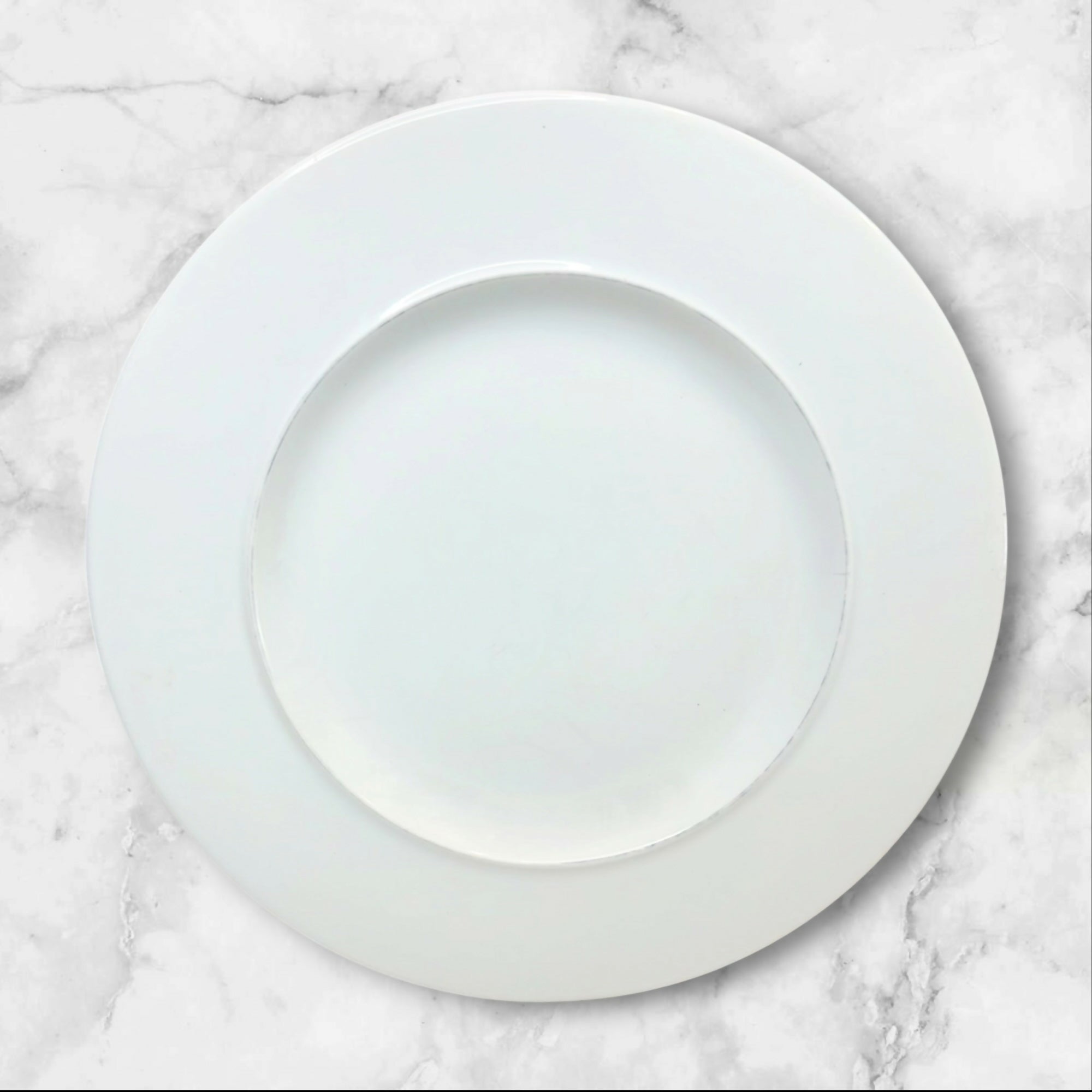 Crate & Barrel Epoch Blue Line Salad Plates | Set of 6 | Fair Condition