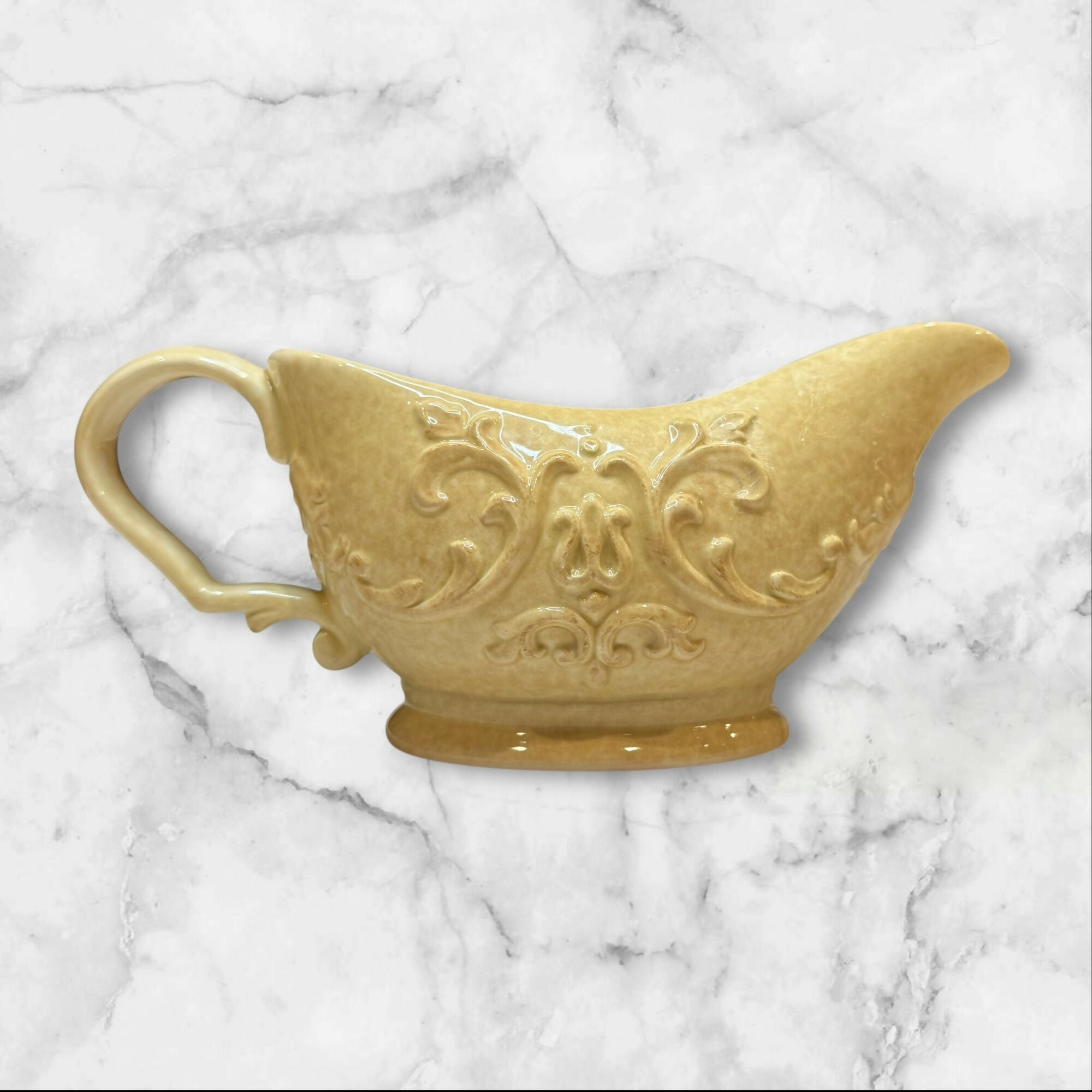 Daniel Cremieux Provence Gravy Boat | Stoneware | Excellent Condition