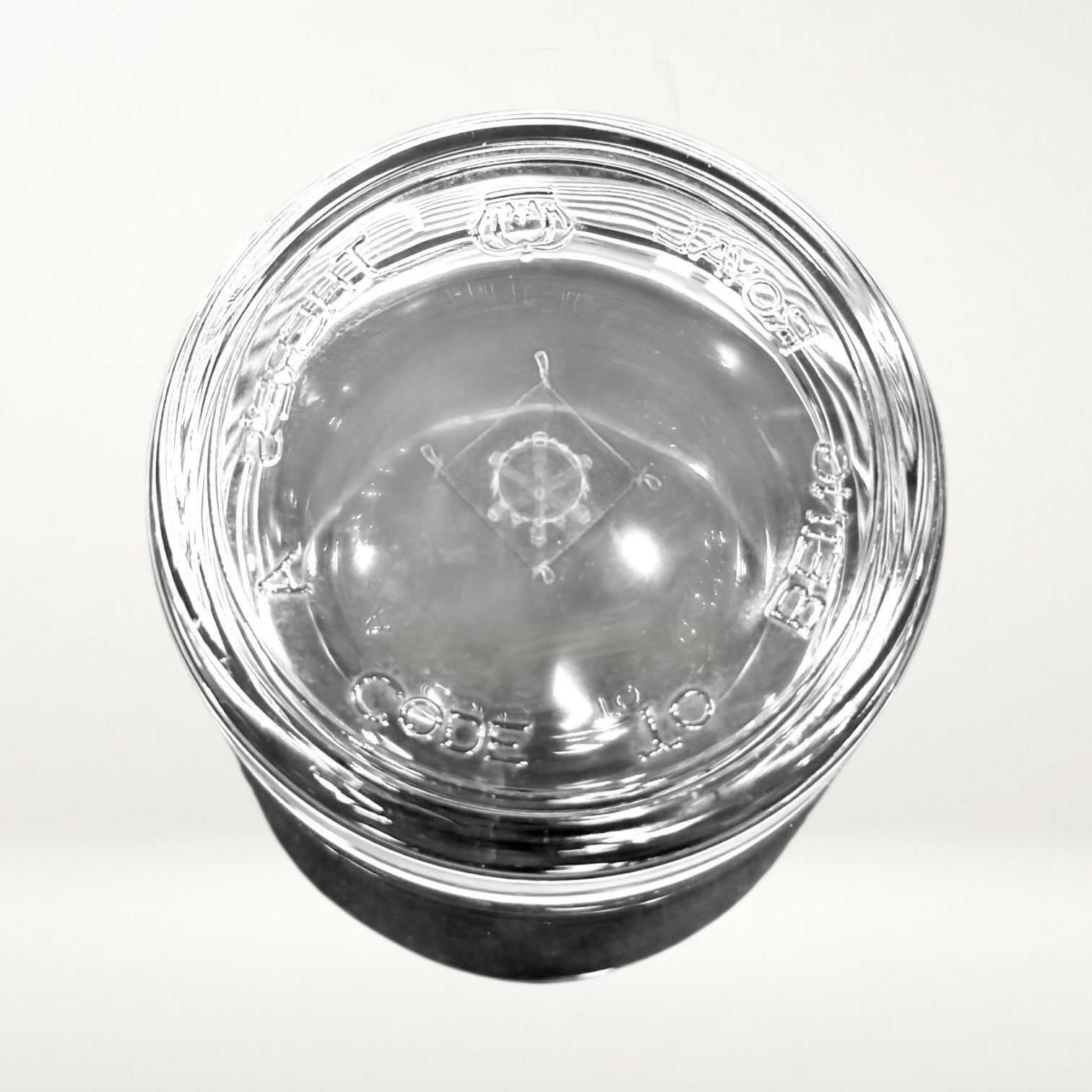 Crown Royal Hologram Whiskey Glass | Etched Crown Rocks Tumbler | Great Condition