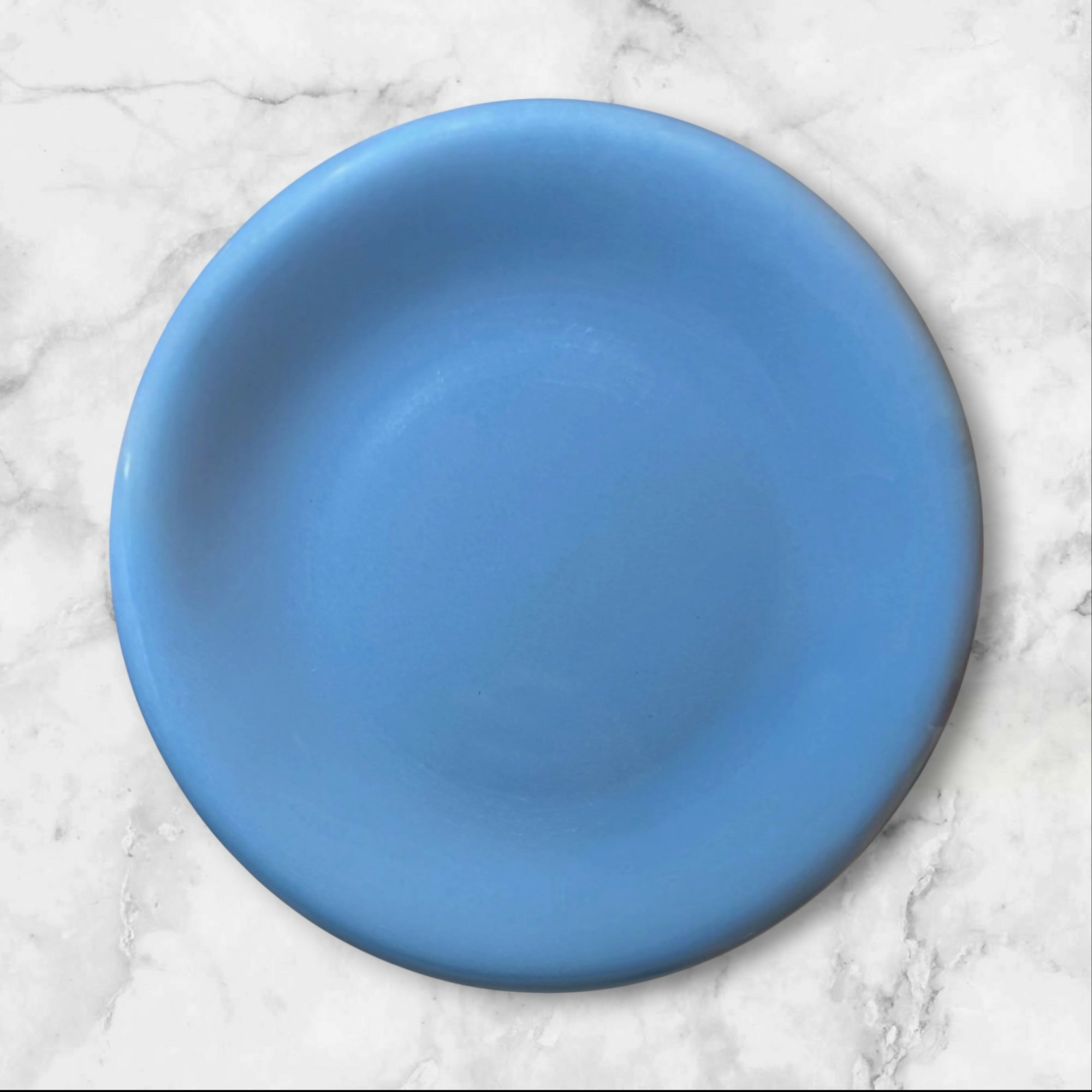 Baker Hart & Stuart Blue Stoneware Salad Plates | Set of 4 | Excellent Condition