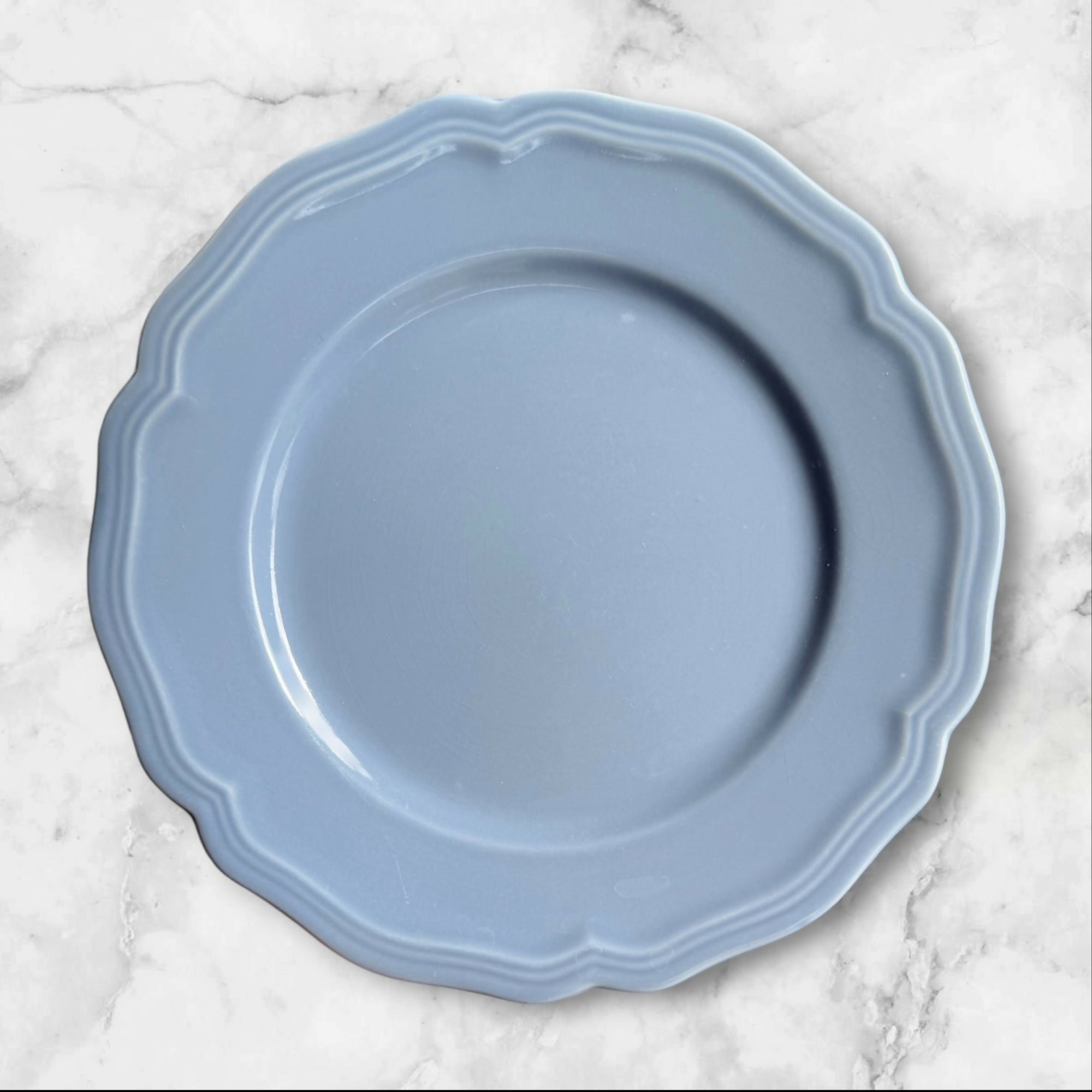 Williams Sonoma Baroque Light Blue Luncheon Plates | Set of 6 | Great Condition