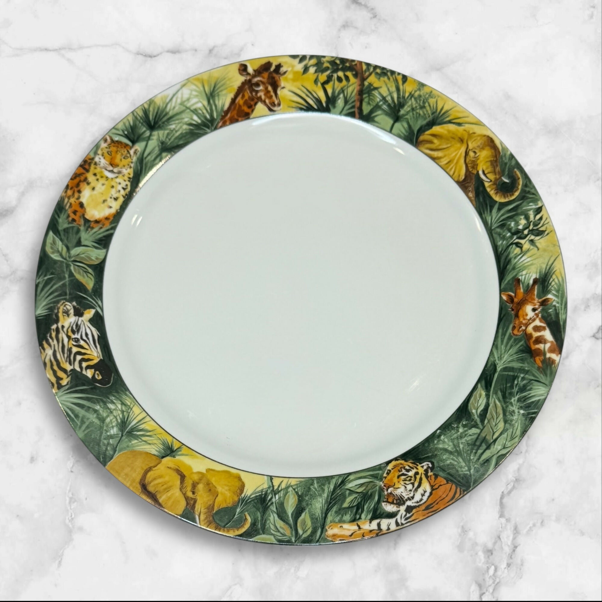 Sakura Paradise Safari Dinner Plates | Set of 4 | Excellent Condition
