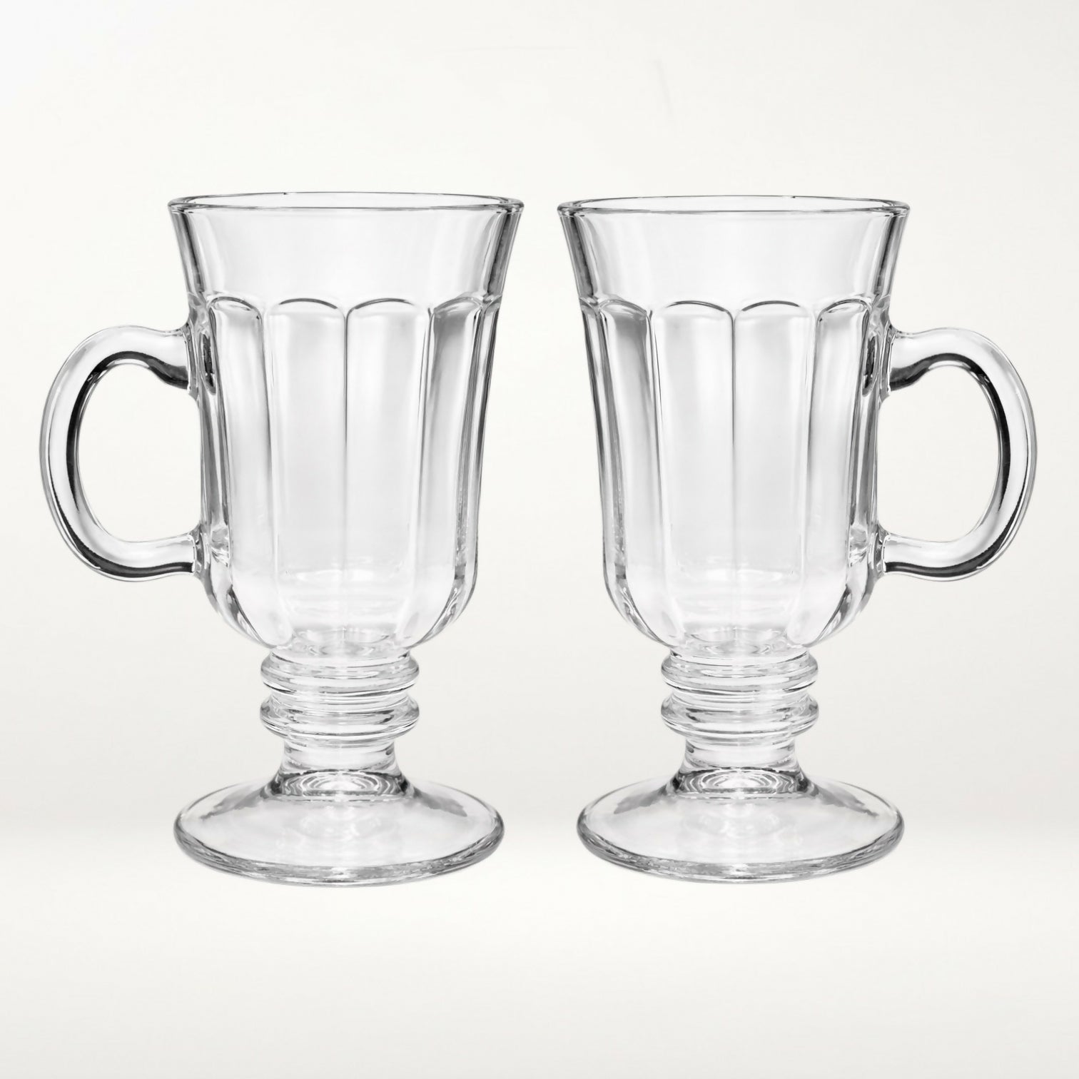 Portuguese Glass Irish Coffee Mugs | Set of 2 | Gently Used