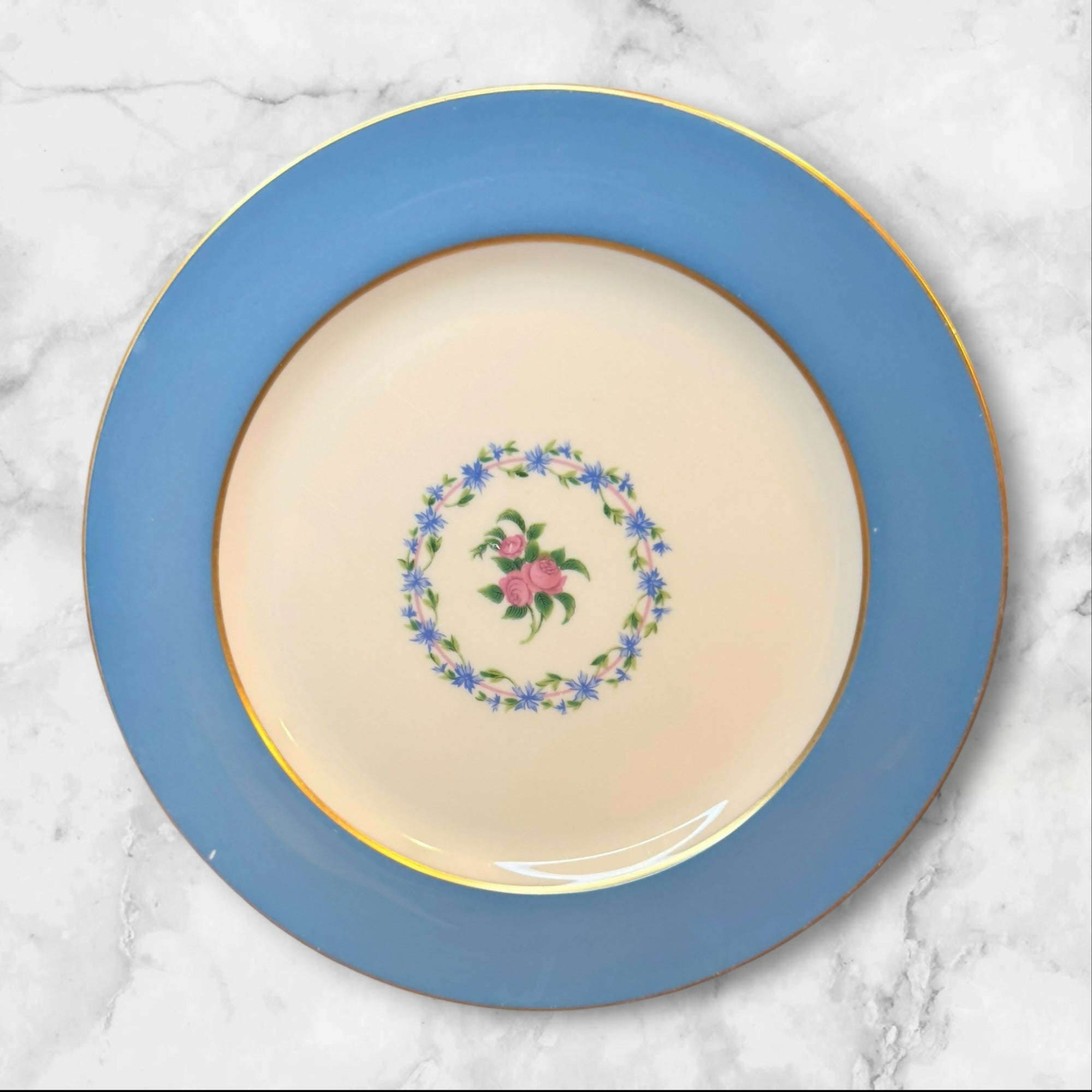 Lenox Washington Turquoise Smooth Luncheon Plates Set of 6 | Excellent Condition