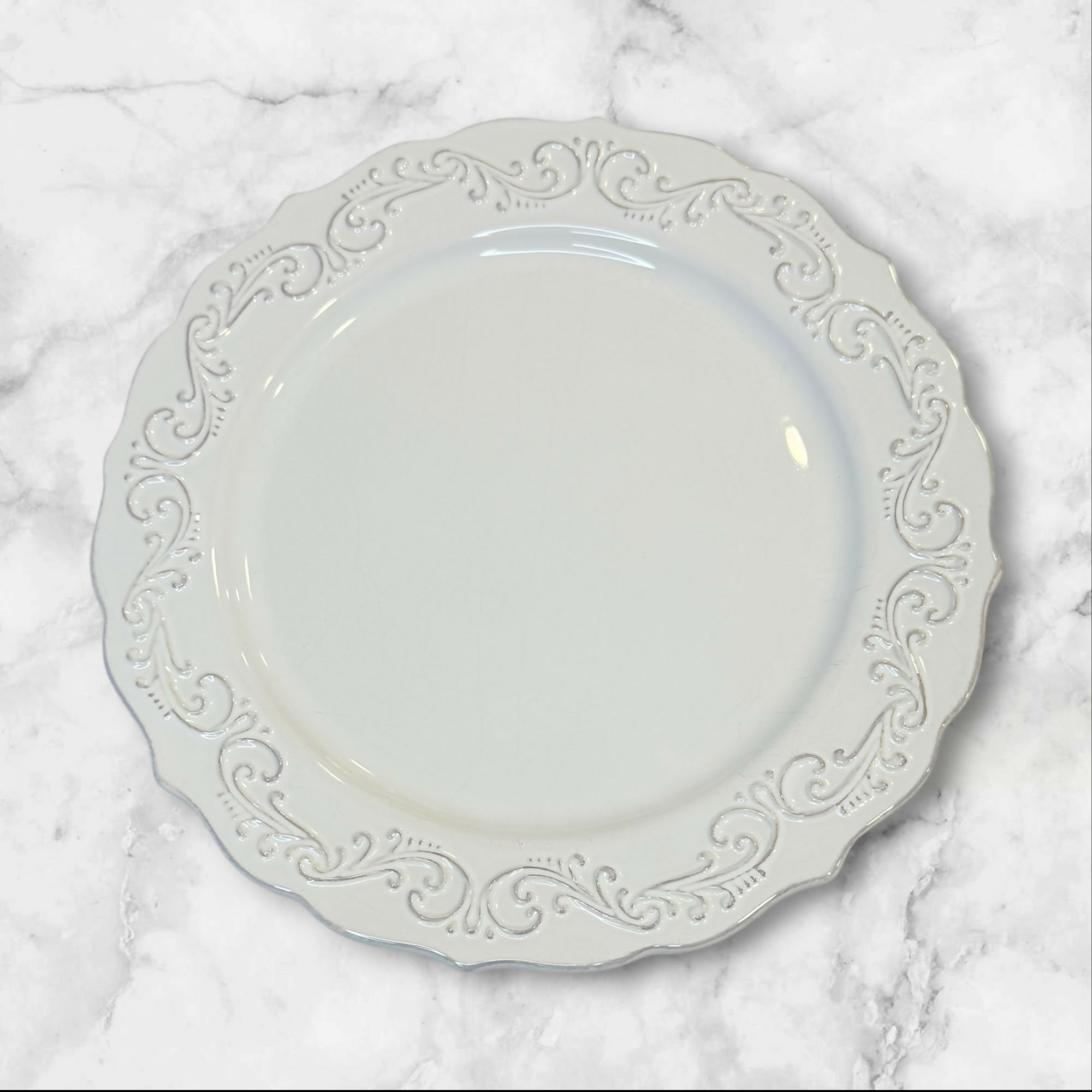 Pier 1 Antique Scroll Dinner Plates | Set of 6 | Gently Used