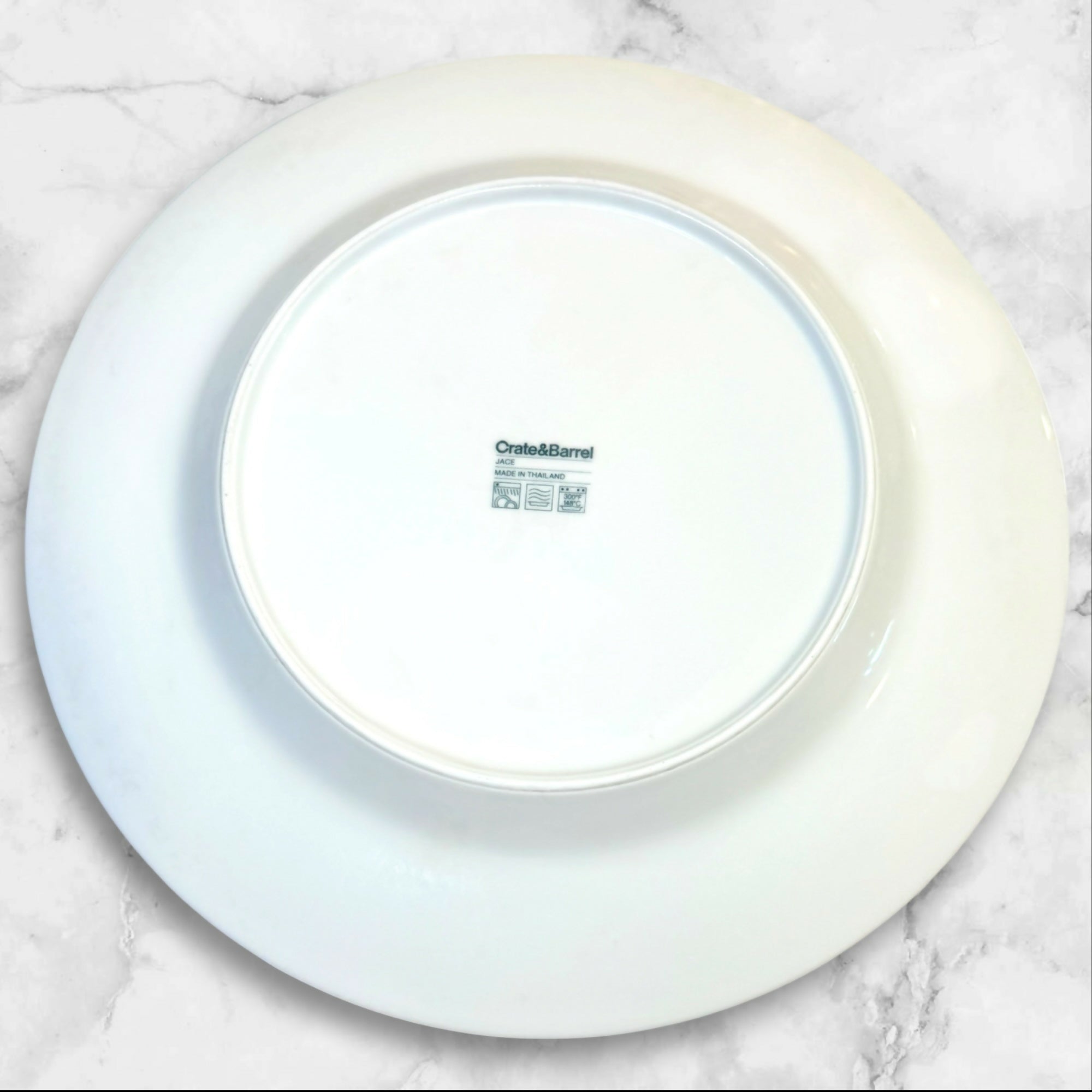 Crate & Barrel Jace Porcelain Dinner Plates | Set of 6 | Gently Used
