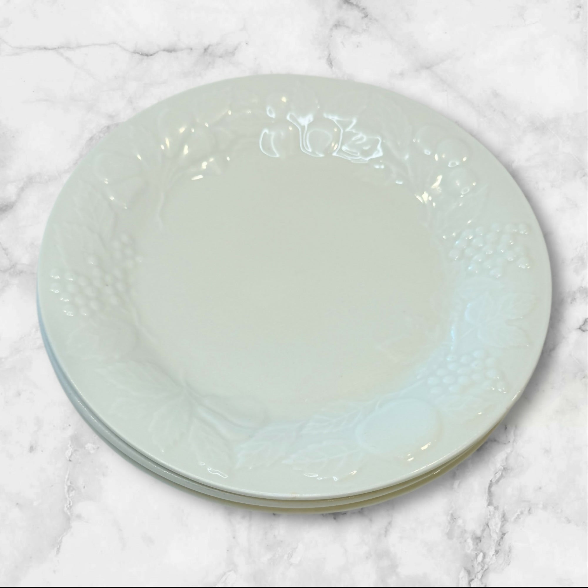 Gibson Designs Fruit Embossed Salad Plates | Set of 3 | Gently Used
