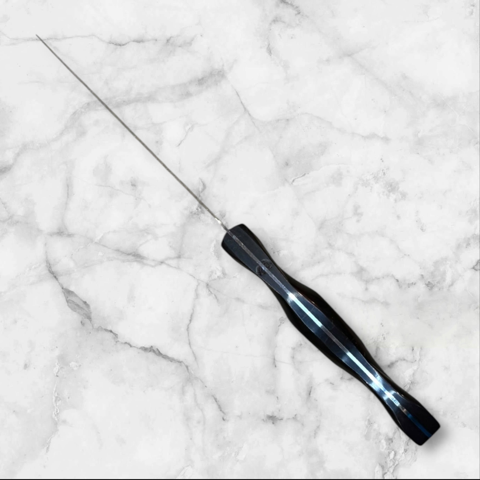 Cutco 1729 KTT Serrated Knife 12.5 In Black Handle USA Made | Gently Used