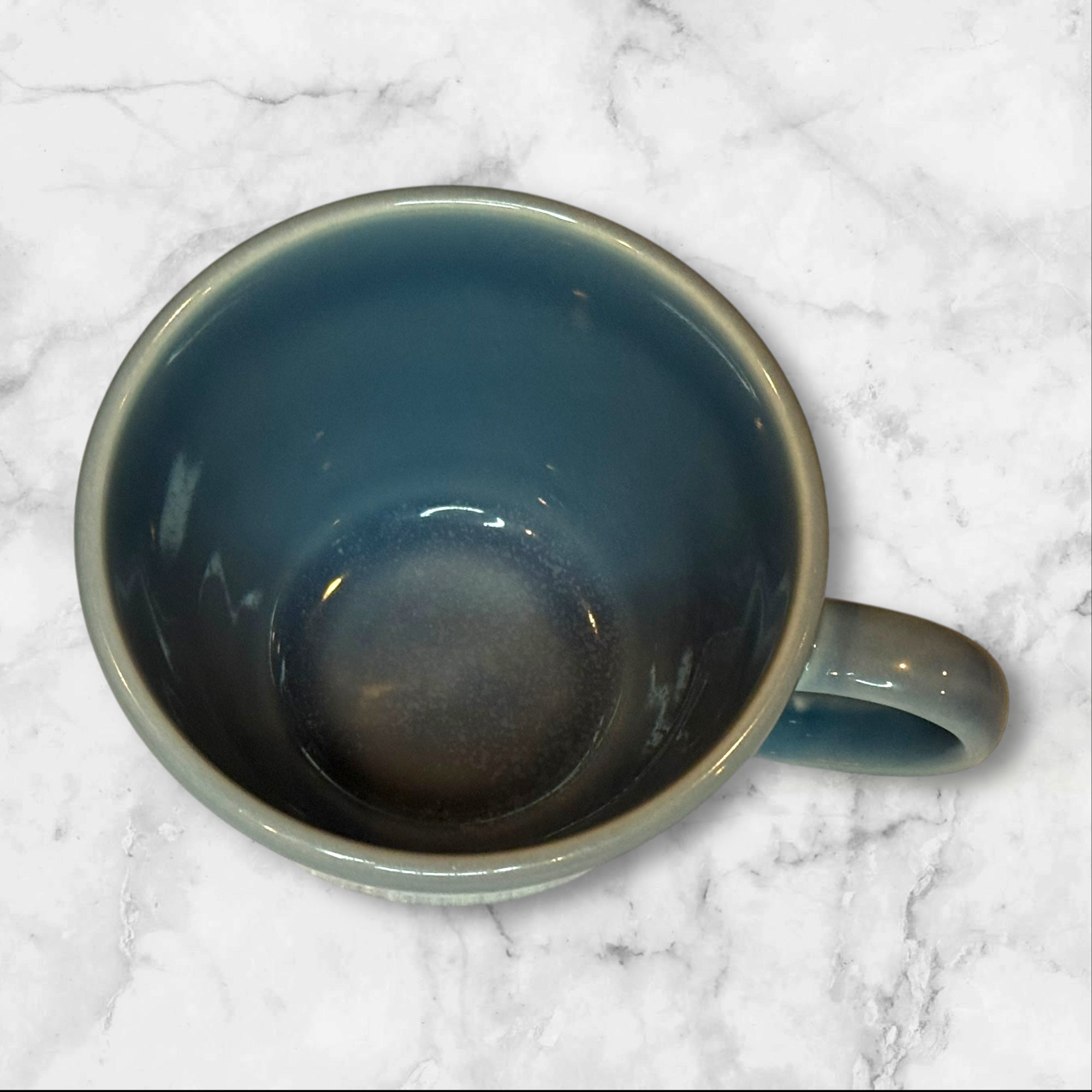 Williams Sonoma Blue Matte Stoneware Mugs | Set of 4 | Excellent Condition | Portugal