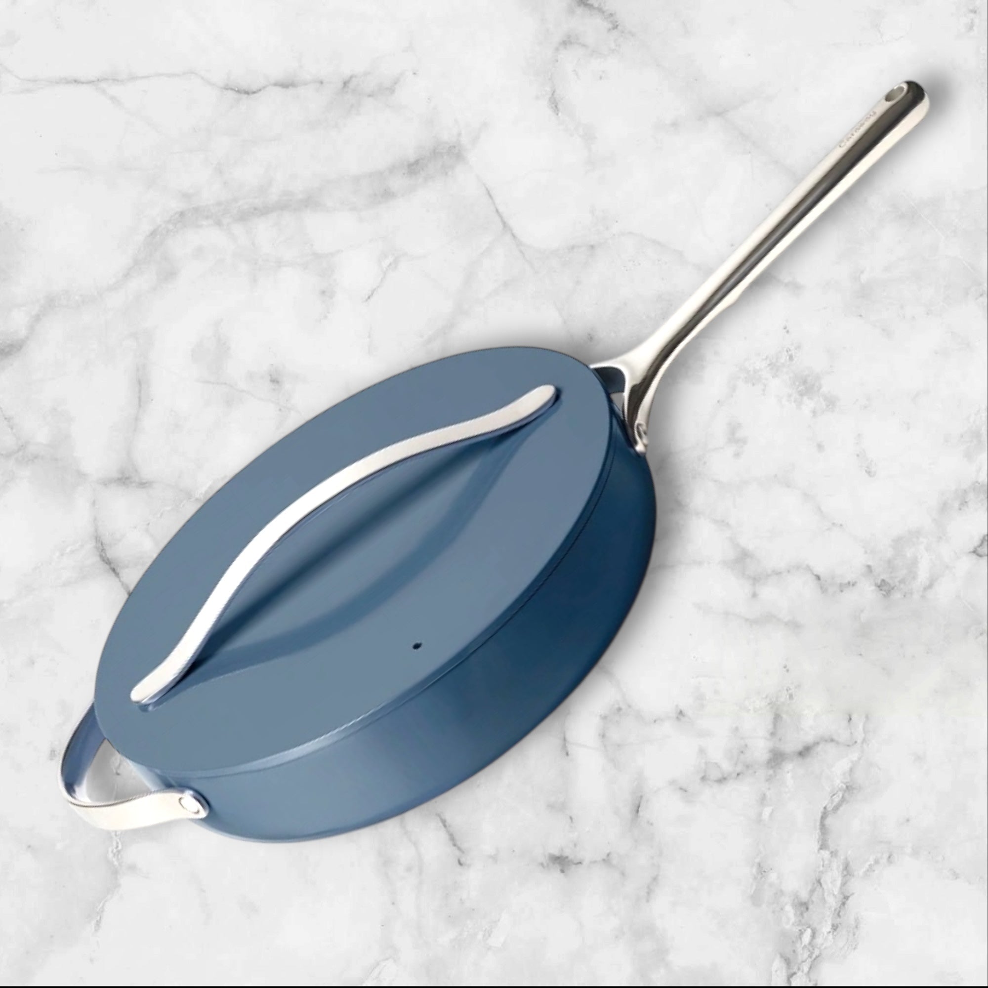 Caraway Navy 12” Sauté Pan with Lid | 4.5 Qt | Near Perfect Condition