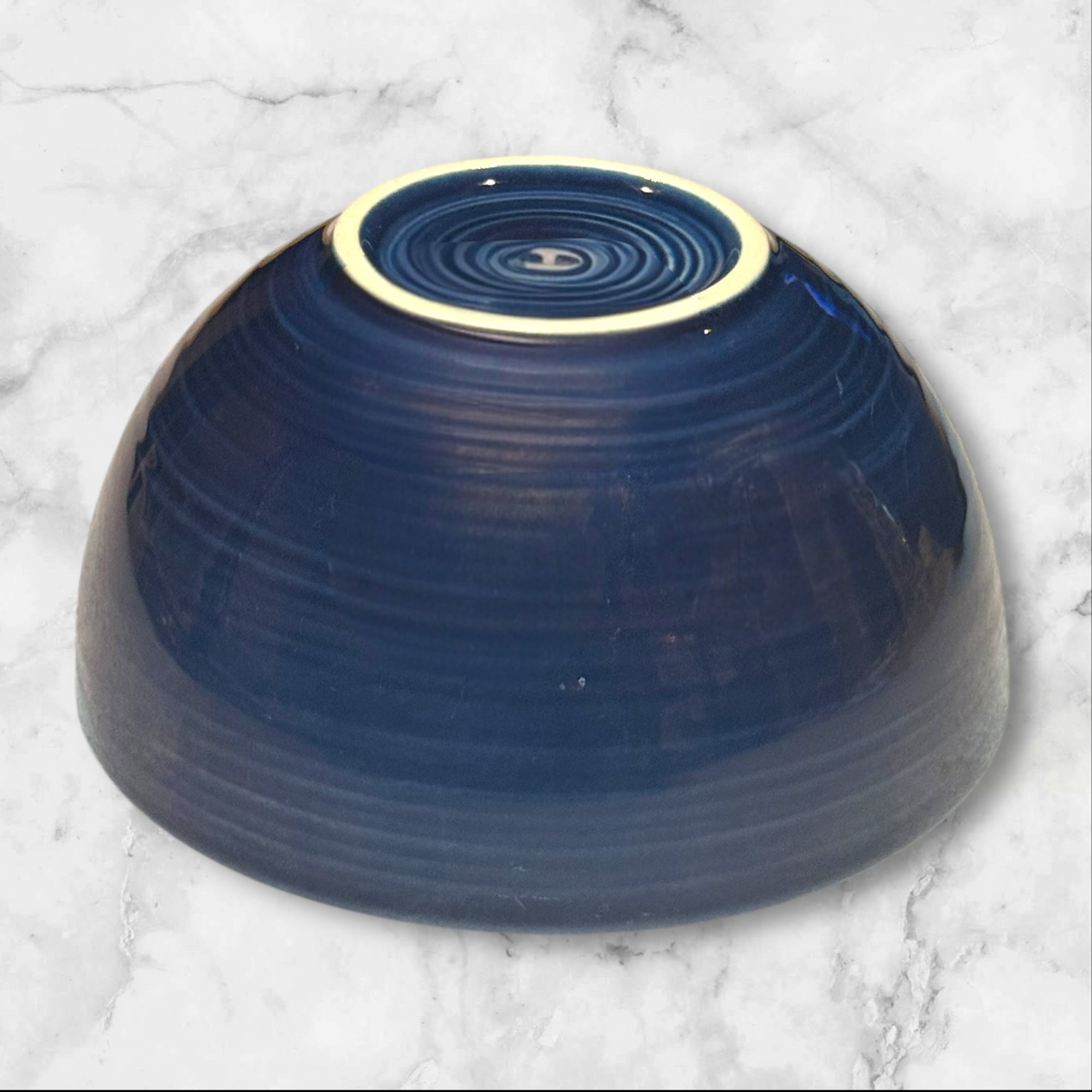 Pottery Barn Blue Glazed Stoneware Bowls | Set of 4 | Gently Used | Made in Portugal