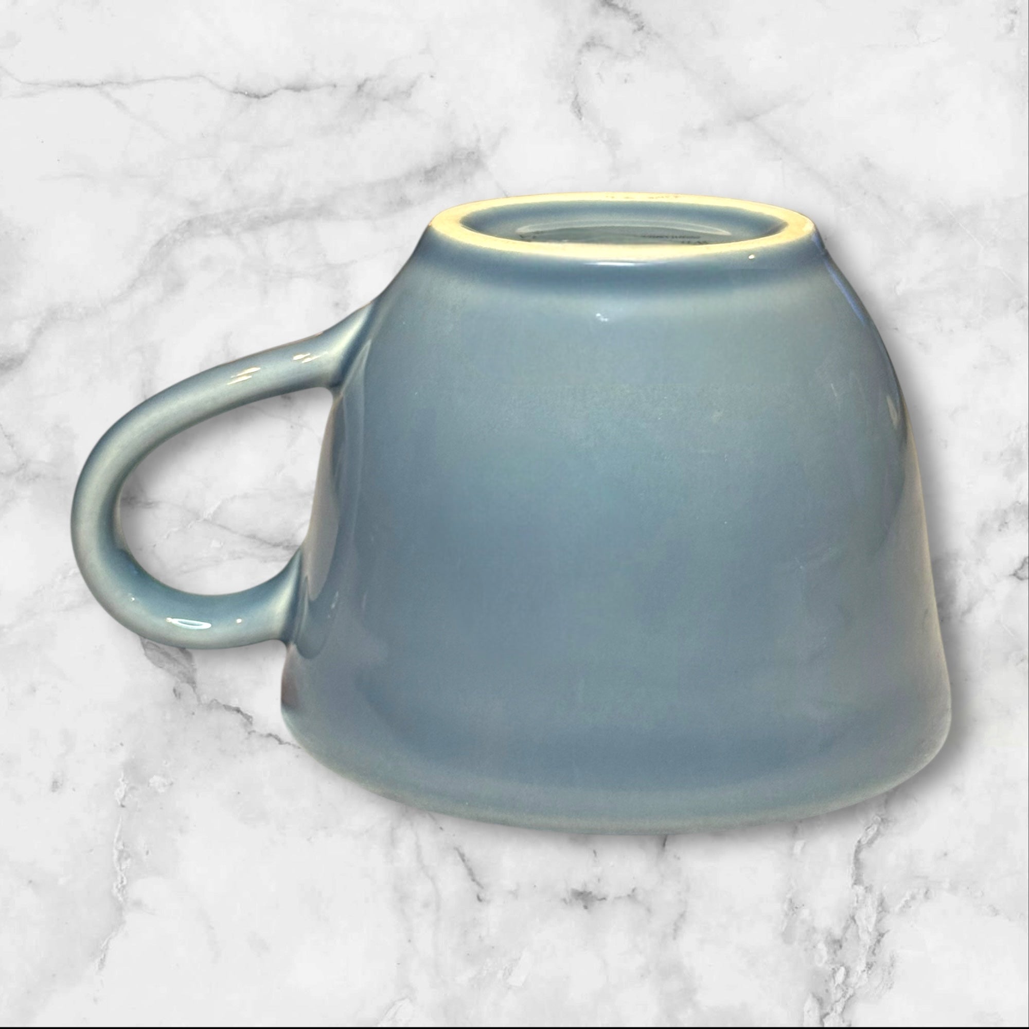 Williams Sonoma Blue Matte Stoneware Mugs | Set of 4 | Excellent Condition | Portugal