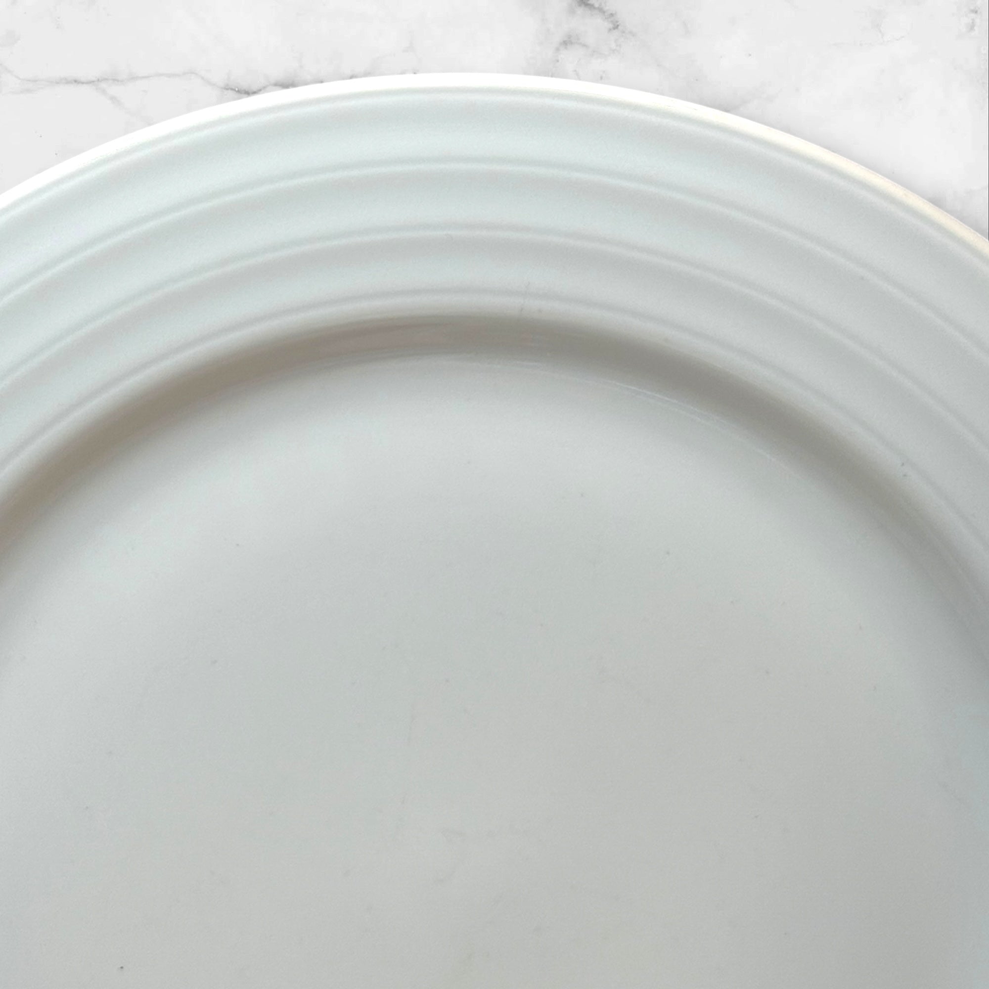 Crate & Barrel Roulette White Salad Plates | Set of 4 | Excellent Condition