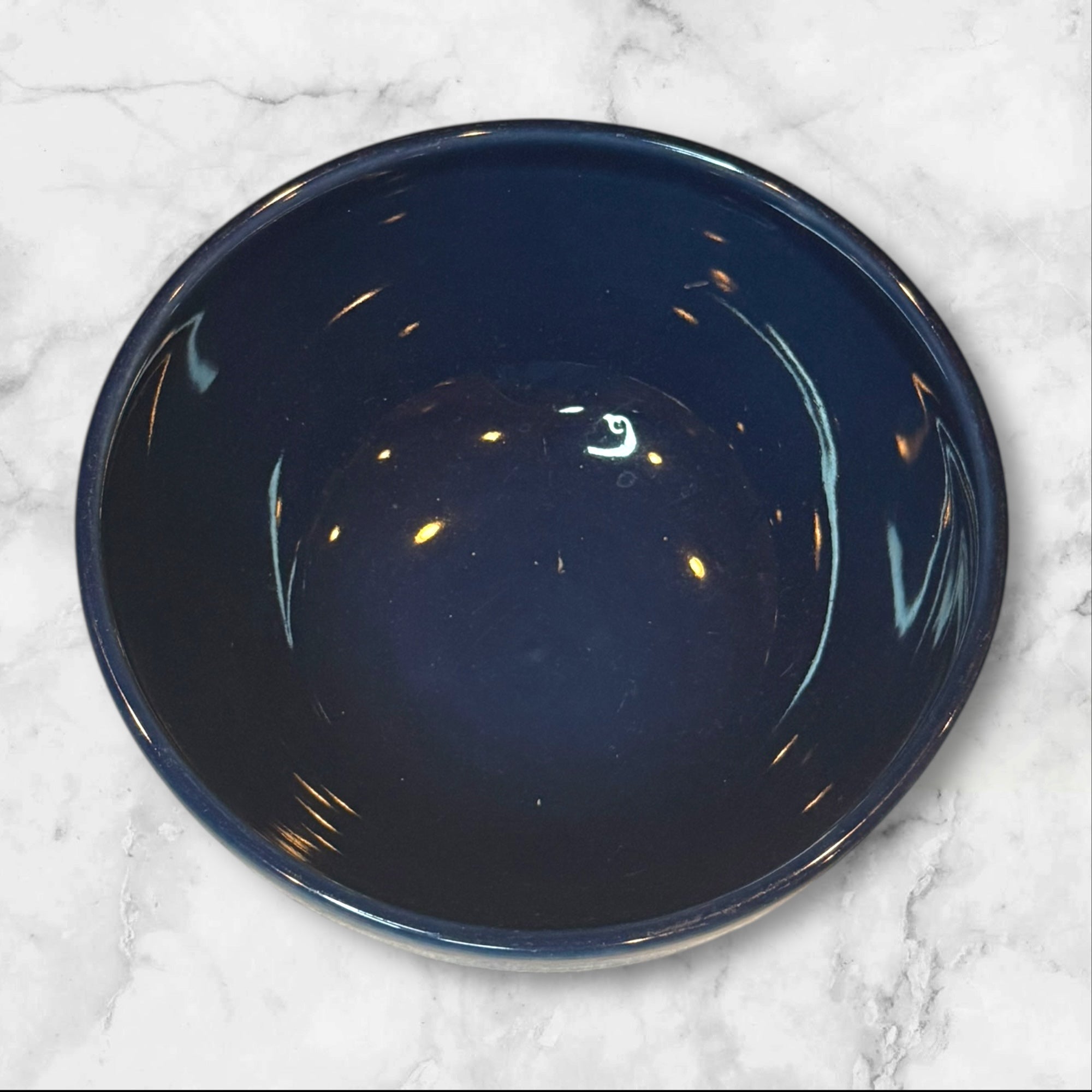 Pottery Barn Blue Glazed Stoneware Bowls | Set of 4 | Gently Used | Made in Portugal