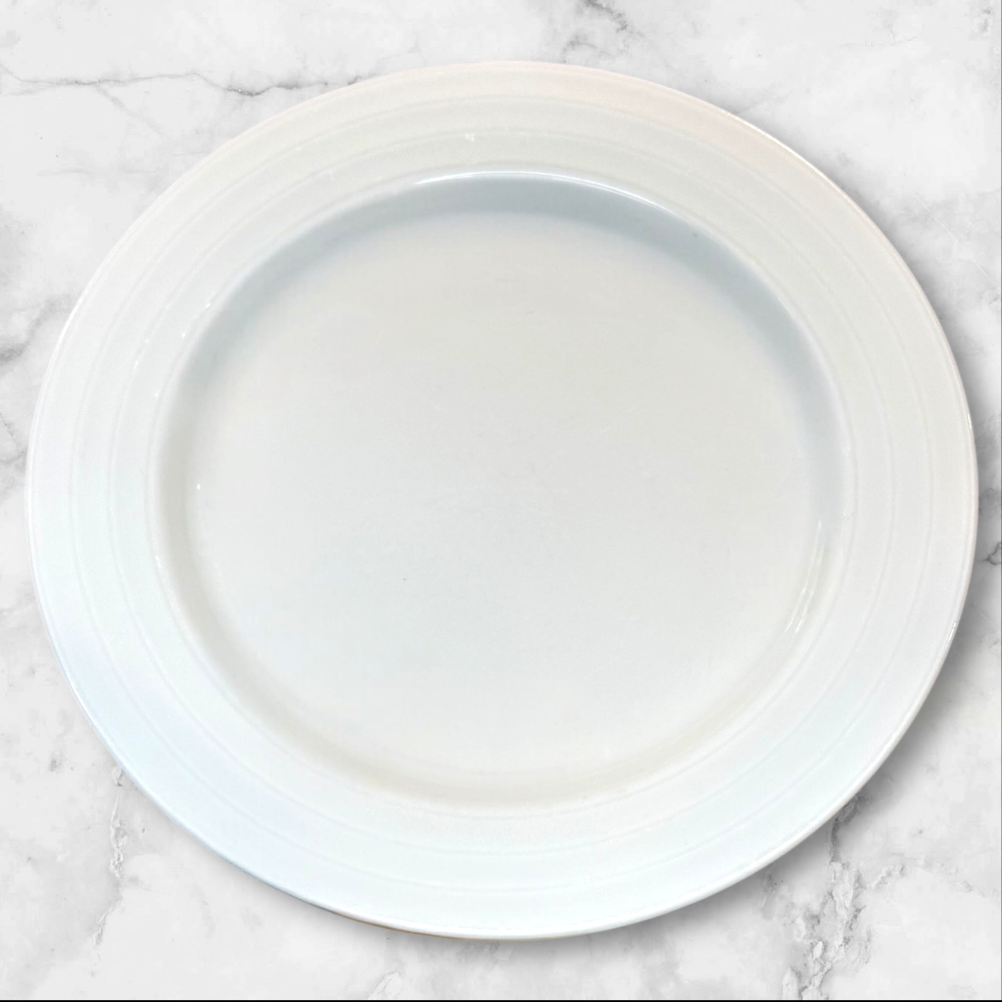 Crate & Barrel Roulette White Salad Plates | Set of 4 | Excellent Condition