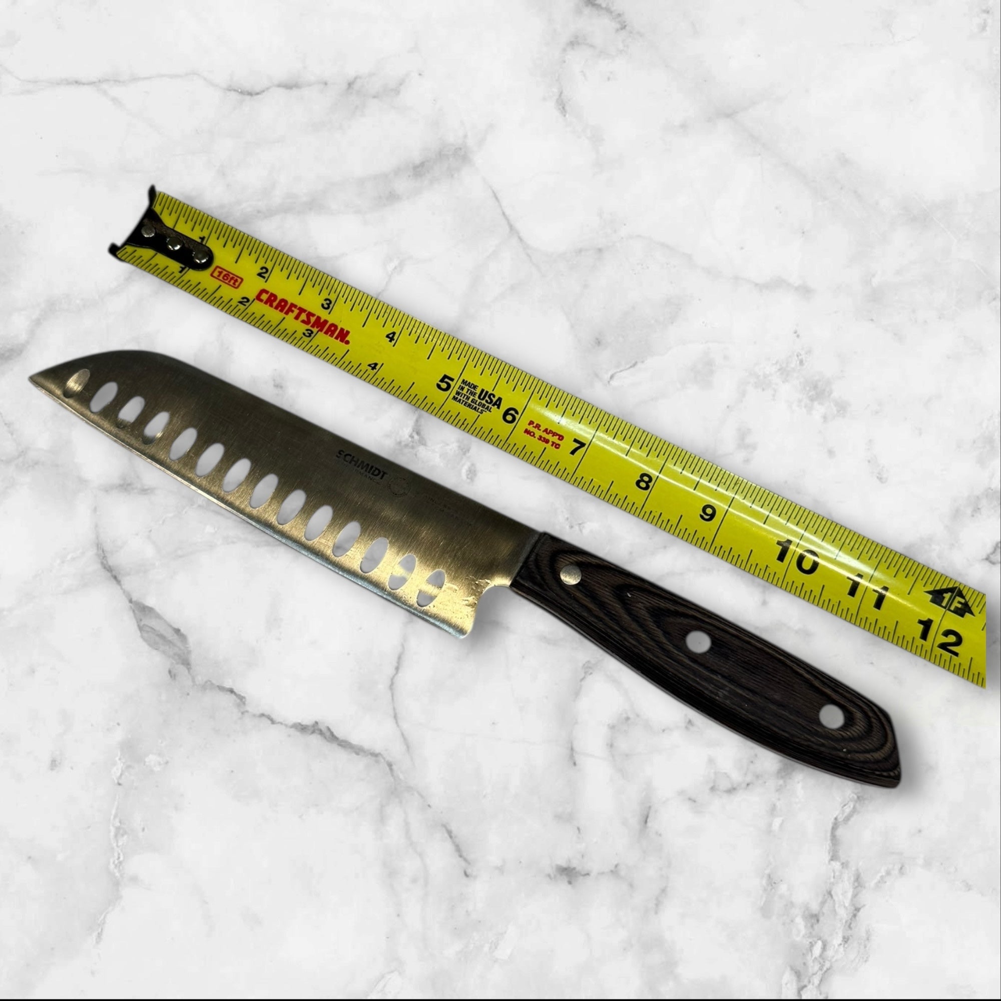 Schmidt Bros. Bonded Ash 7” Santoku Knife | Stainless Steel | Gently Used