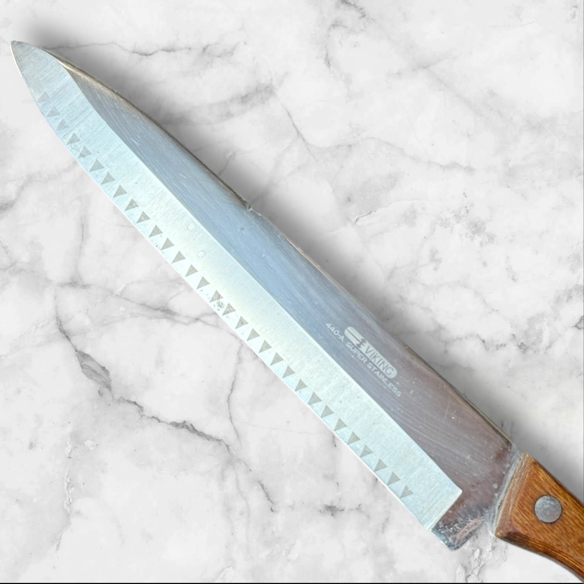 Viking 440A Super Stainless Knife Set | Chef & Utility | Wood Handles | Used