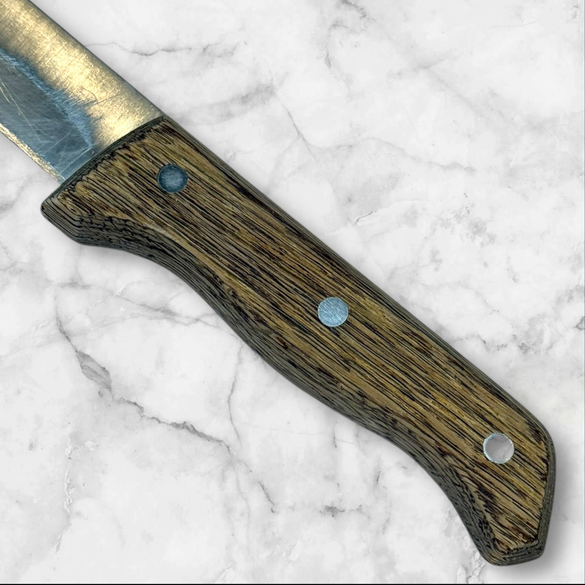 National Cutlery Stainless Steel Fixed Blade Knife | Wood Handle | Gently Used