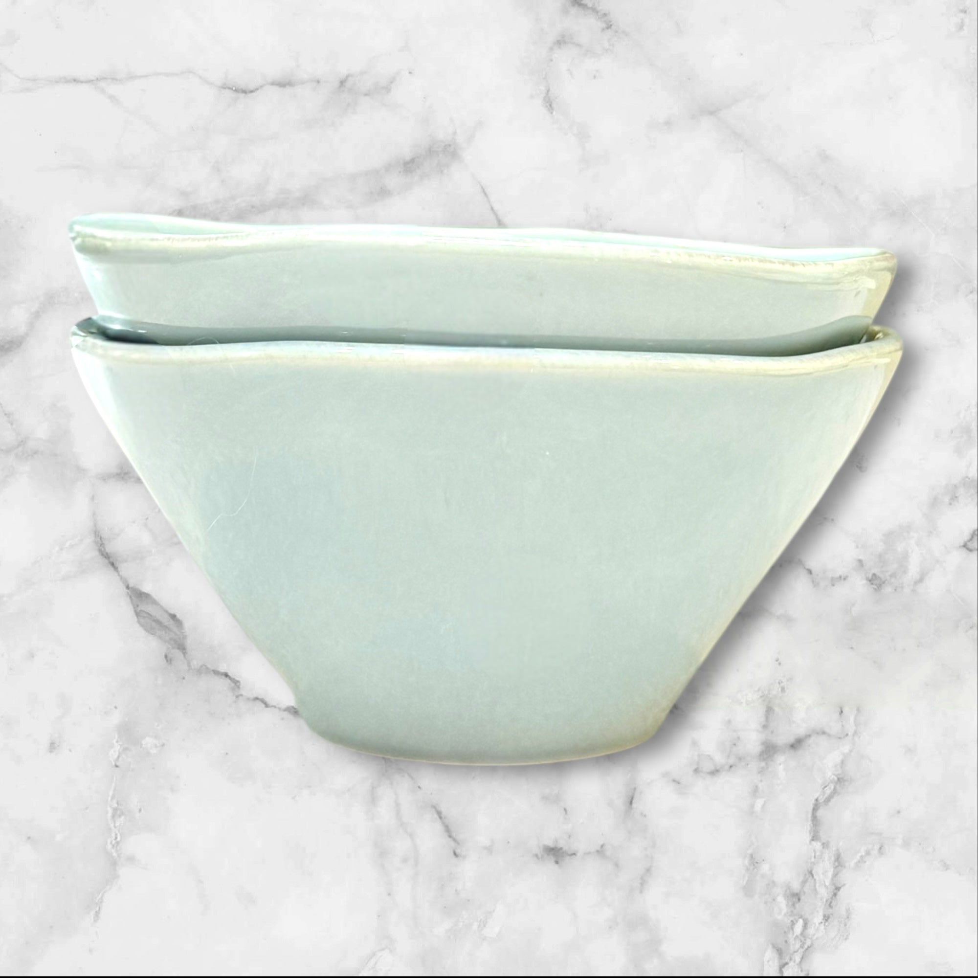 Crate & Barrel Marin Blue Soup/Cereal Bowls | Set of 2 | Immaculate Condition