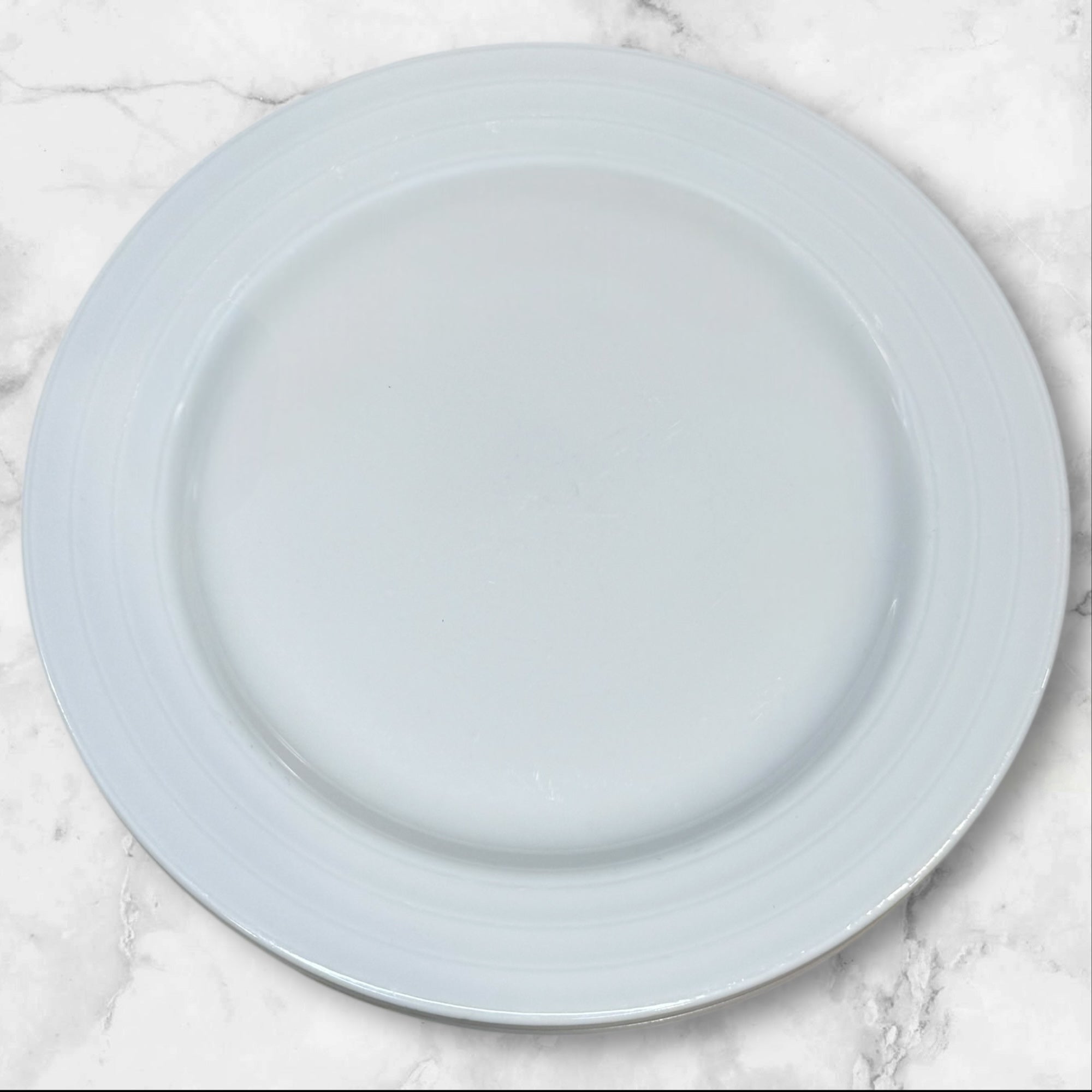 Crate & Barrel Roulette White Salad Plates | Set of 4 | Excellent Condition