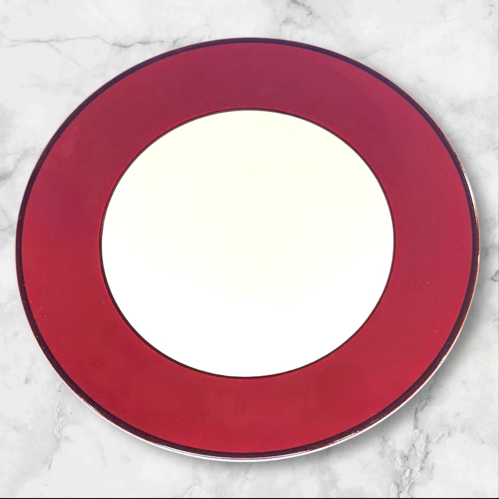 Pagnossin Treviso Maroon Rim Bowls | Set of 4 | Good Condition