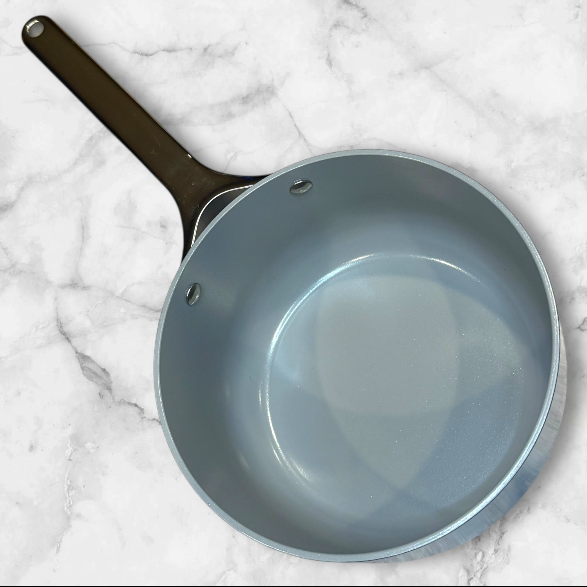 Caraway Navy 3 Qt Sauce Pan with Lid Ceramic Nonstick | Near Perfect Condition