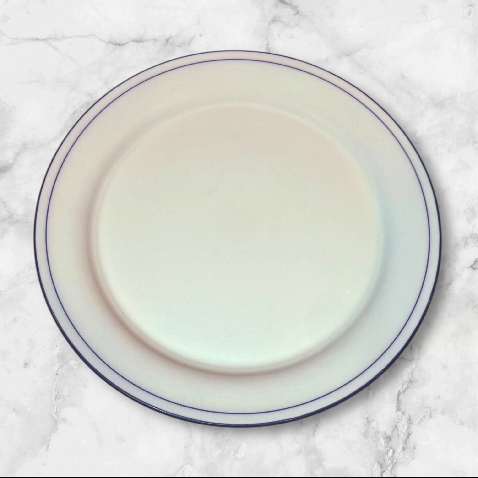 Lenox Blue Brushstrokes & Blue Pinstripes Dinner Plates | Set of 4 | Great Condition