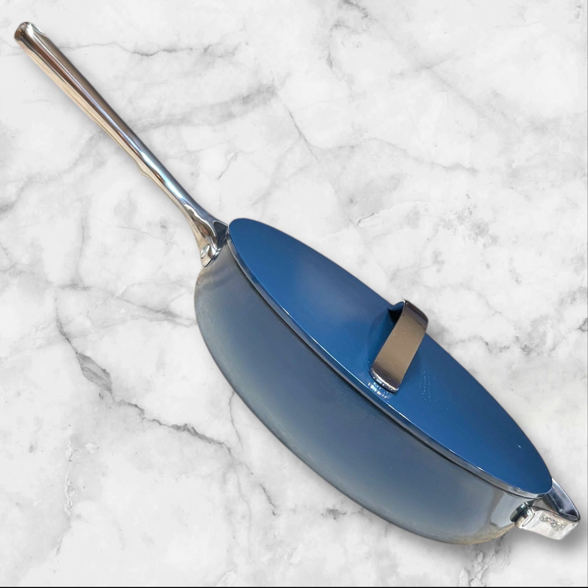 Caraway Navy 12” Sauté Pan with Lid | 4.5 Qt | Near Perfect Condition