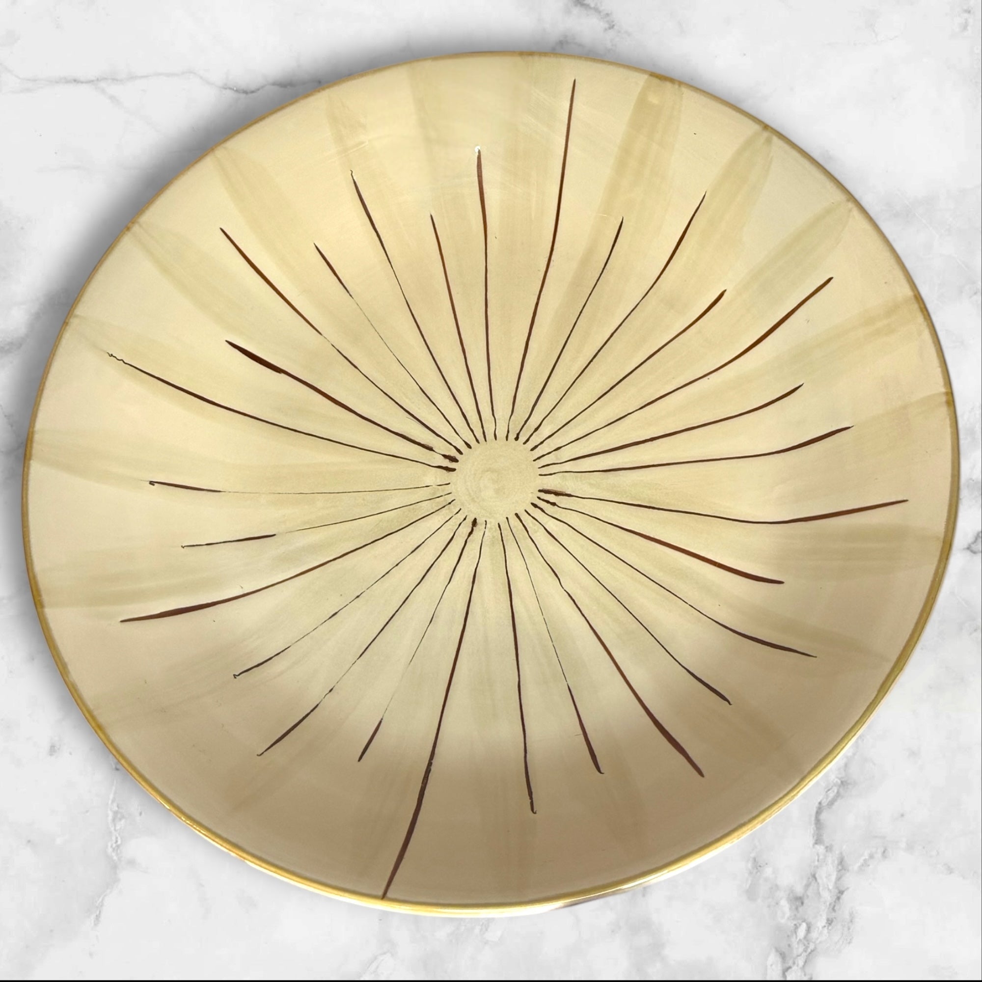 Pier 1 Sanctuary 13” Round Serving Bowl | Neutral Tan | Excellent Condition