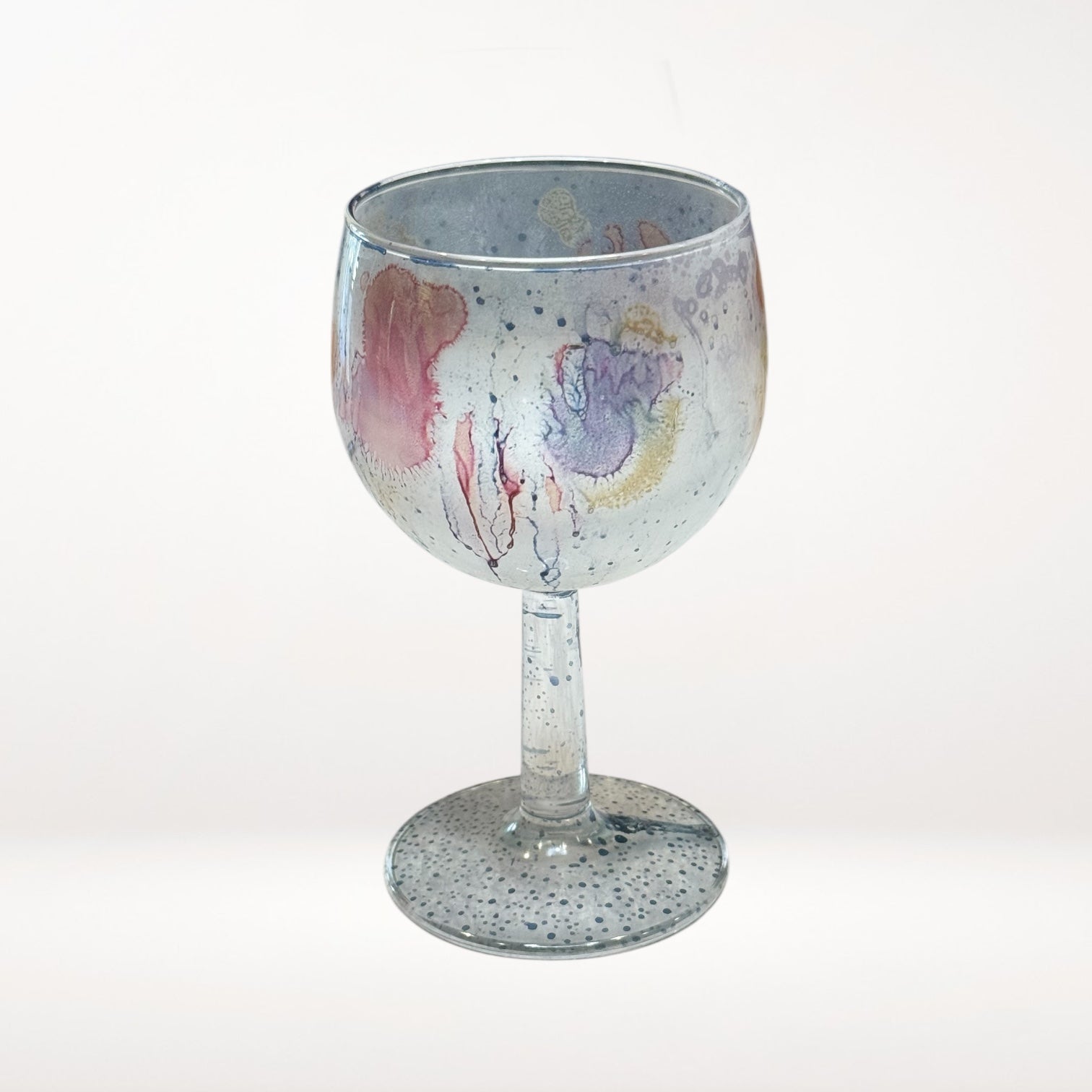 Reuven Nouveau Art Glass Balloon Goblets | Set of 3 | Excellent Condition