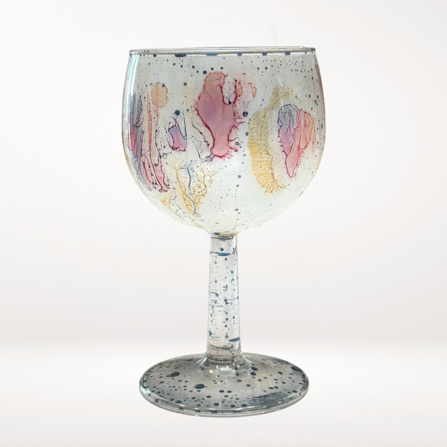 Reuven Nouveau Art Glass Balloon Goblets | Set of 3 | Excellent Condition