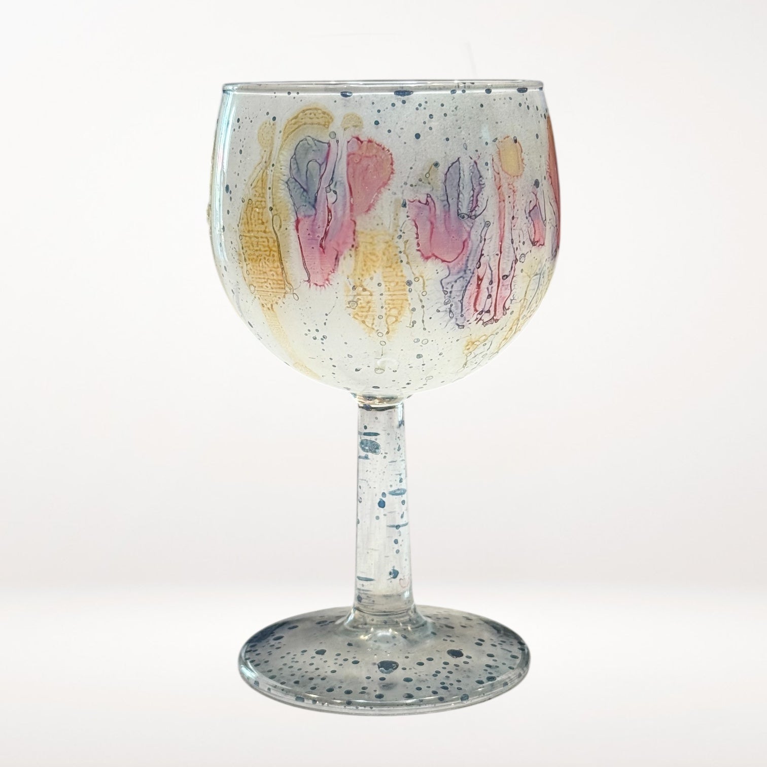 Reuven Nouveau Art Glass Balloon Goblets | Set of 3 | Excellent Condition