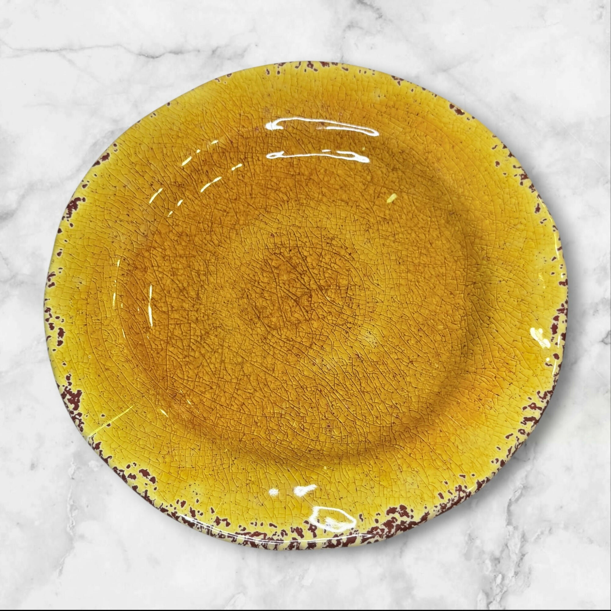 Pier 1 Carmelo Melamine Salad Plates | Set of 4 | Fair Condition