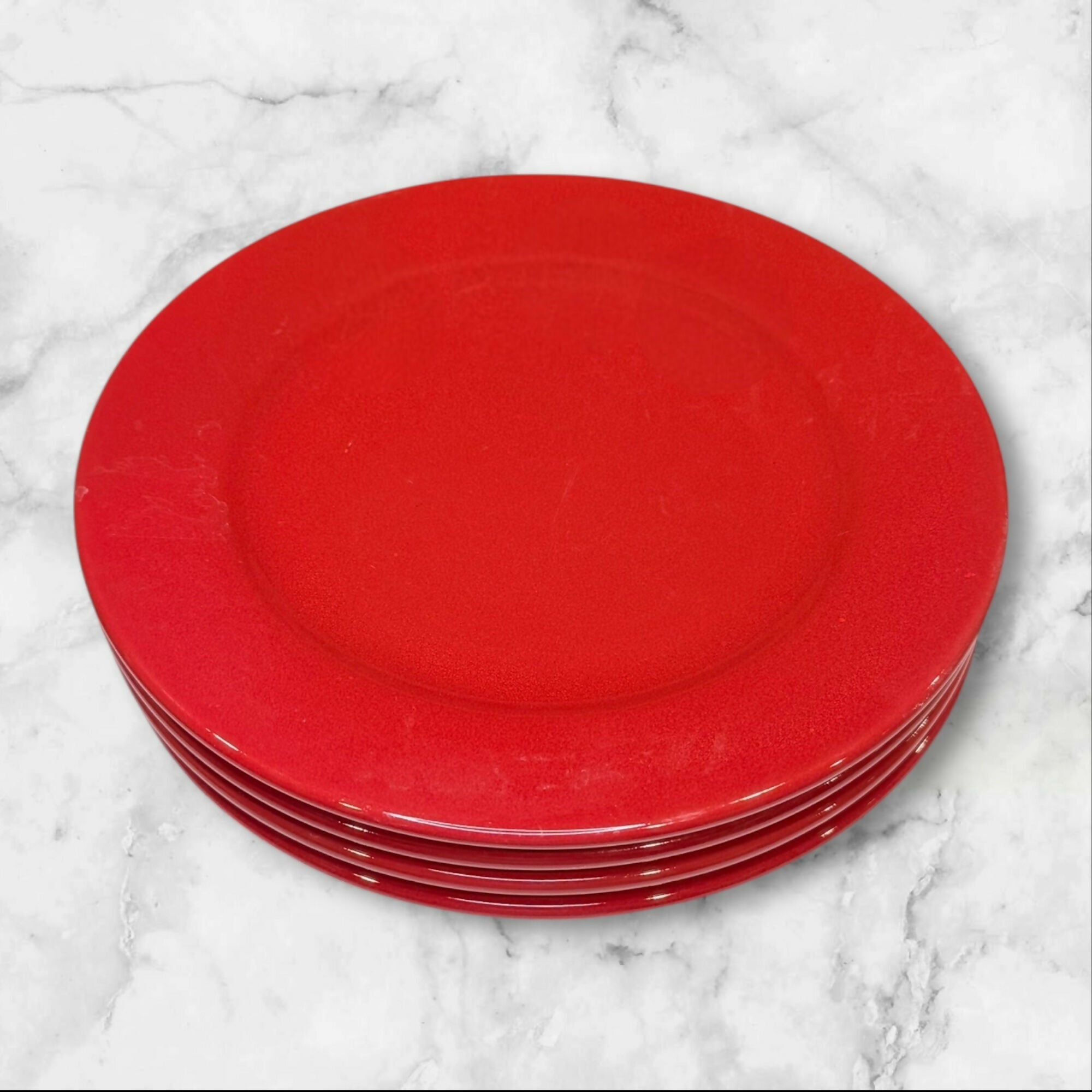 Waechtersbach Fun Factory Freestyle Red Cherry Dinner Plates | Set of 4 | Good