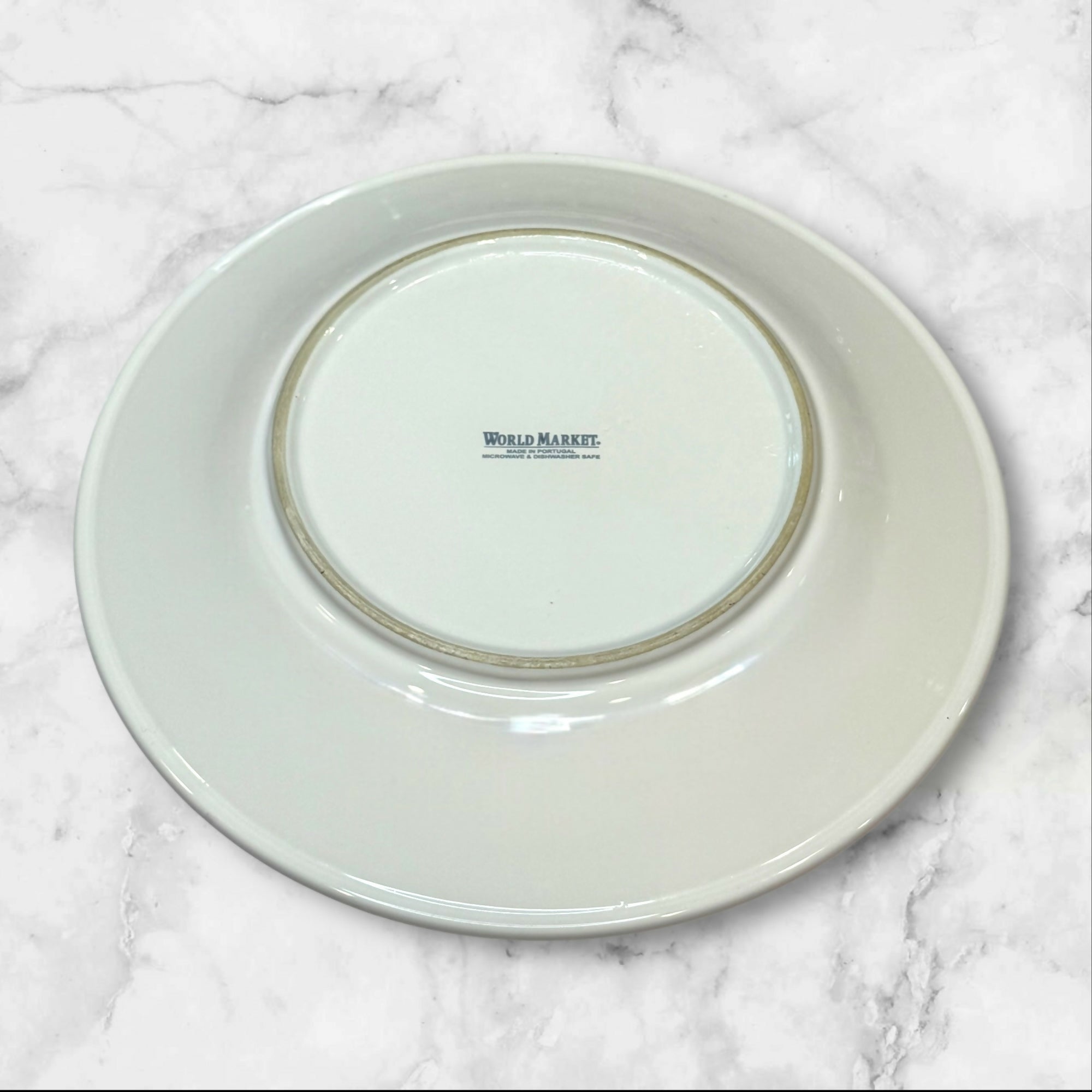 World Market Nantucket White Salad Dessert Plates | Set of 4 | Great Condition