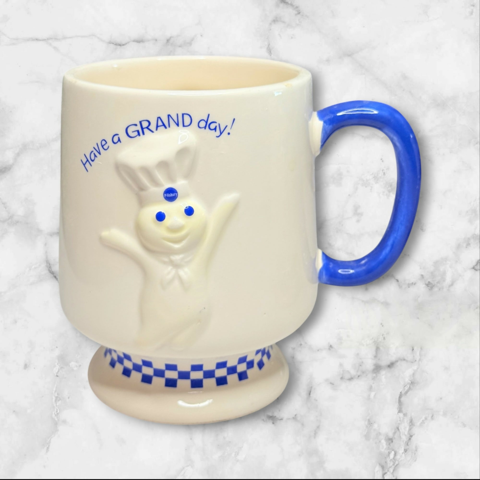 Pillsbury Doughboy Have a GRAND Day Mugs | Set of 2 | Vintage Collectible